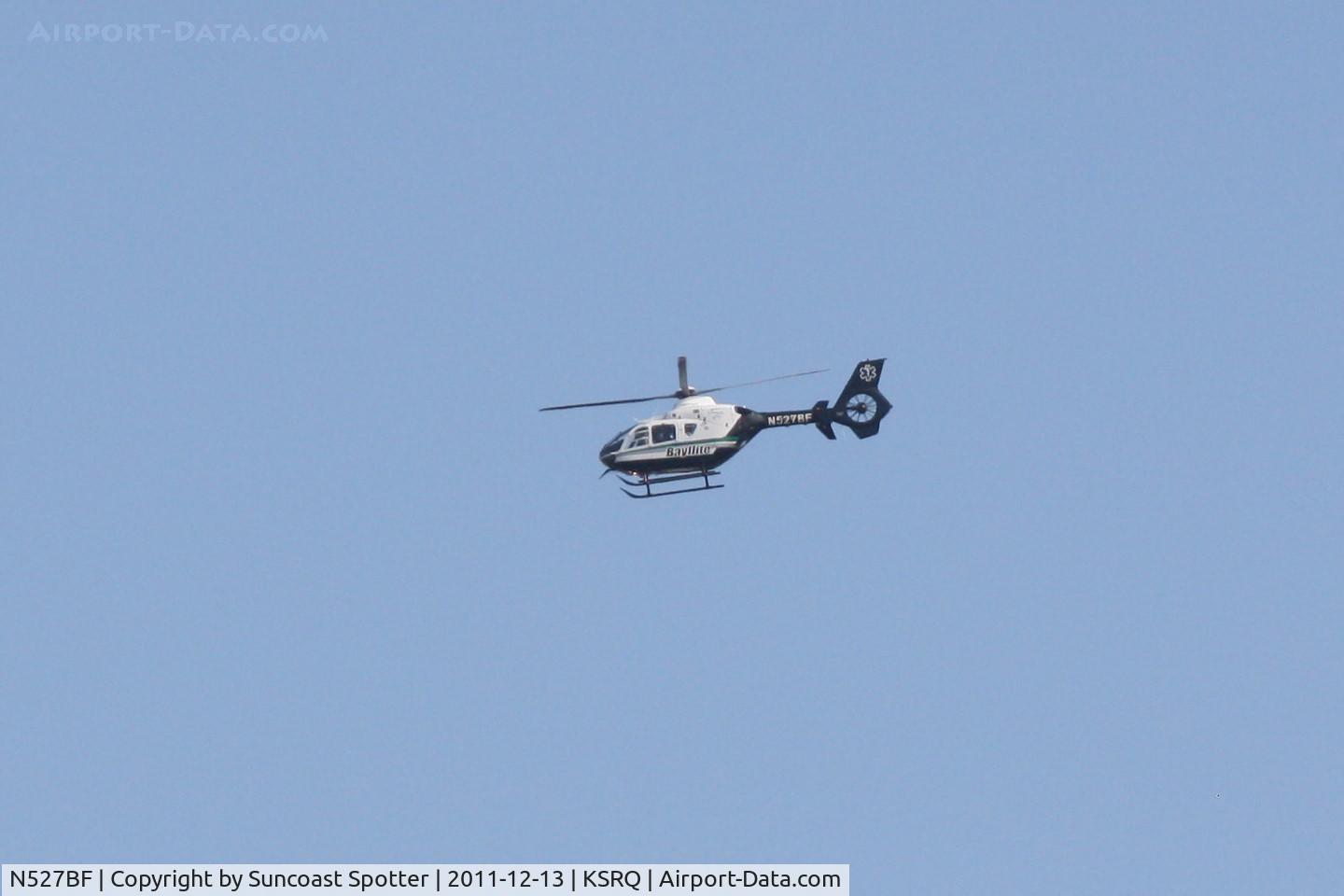 N527BF, 2008 Eurocopter EC-135P-2+ C/N 0697, Bayflite 3 transporting a trauma patient to a nearby trauma center