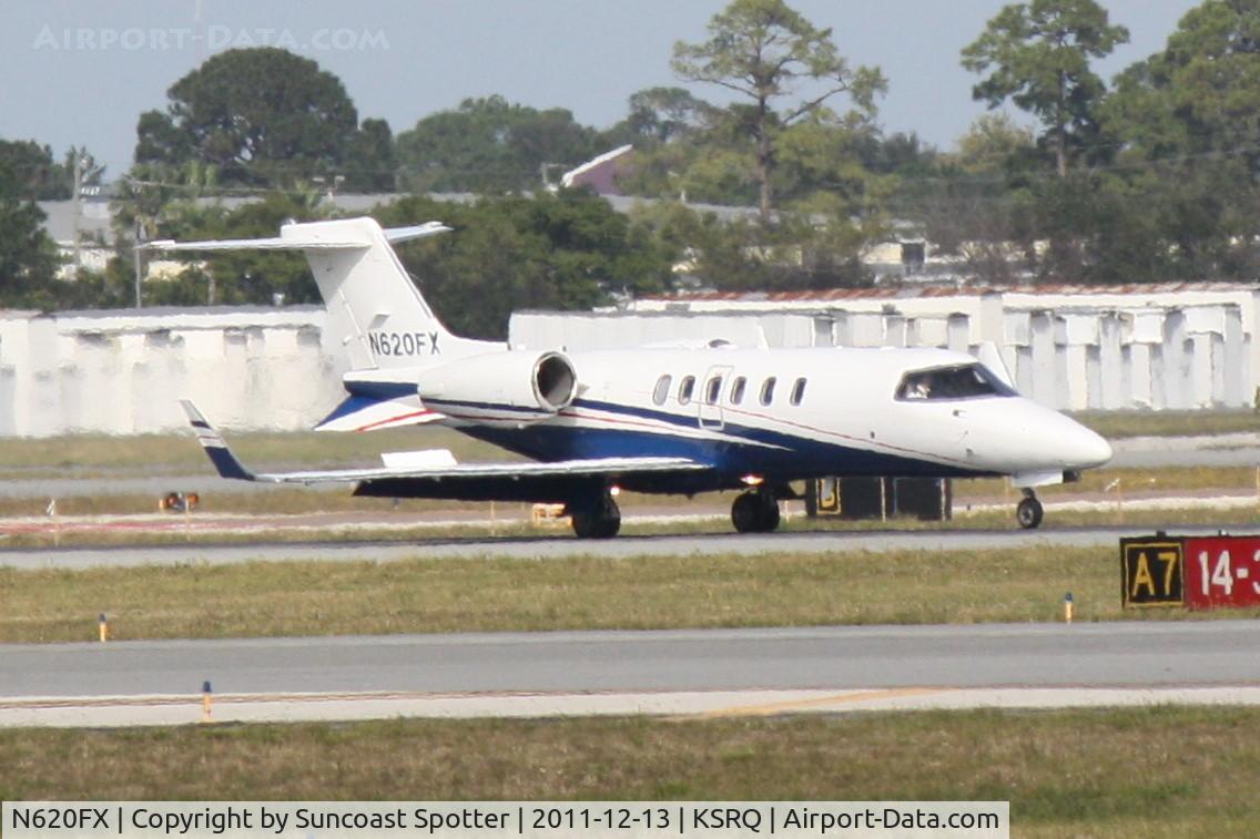 N620FX, 2007 Learjet Inc 45 C/N 2085, Learjet 40 taxis to hangar following arrival to Sarasota-Bradenton International Airport