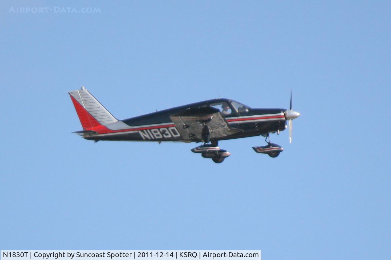 N1830T, 1971 Piper PA-28-140 C/N 28-7125231, N1830T departs Runway 14 at Sarasota-Bradenton International Airport