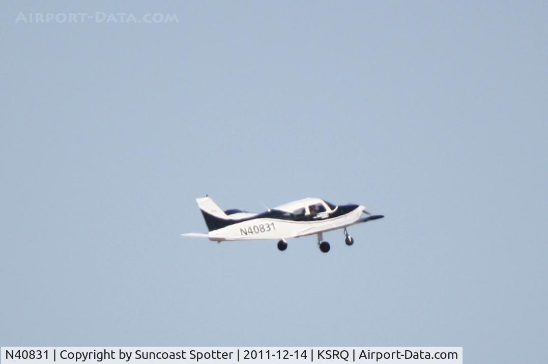 N40831, 1973 Piper PA-28-151 C/N 28-7415092, N40831 depart from Runway 4 at Sarasota-Bradenton International Airport