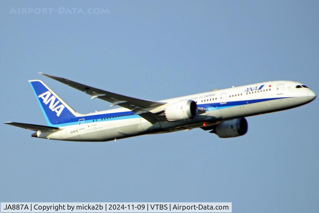 JA887A, 2016 Boeing 787-9 Dreamliner Dreamliner C/N 43874, Take off