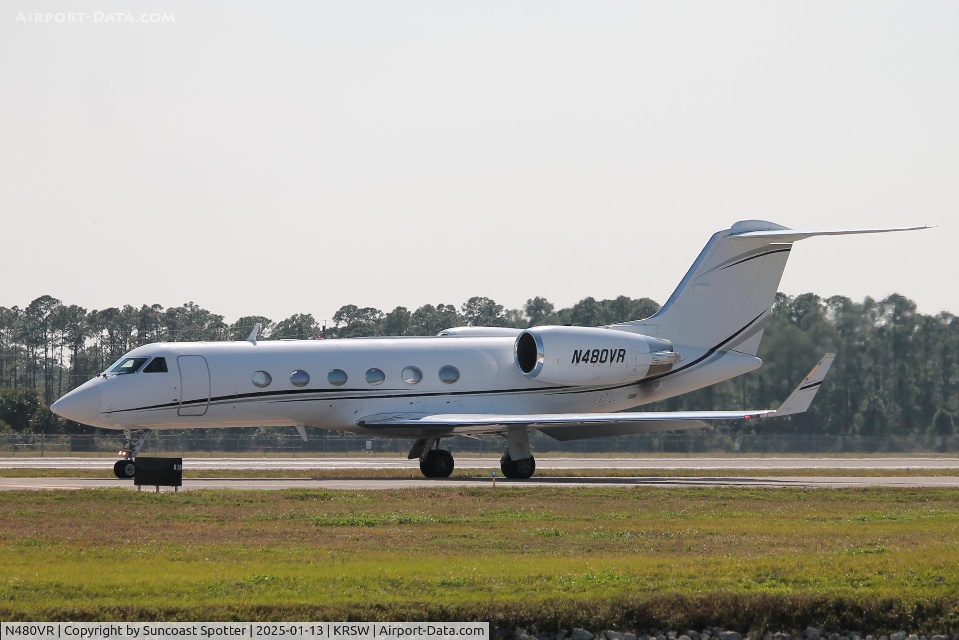 N480VR, 1999 Gulfstream Aerospace IV C/N 1380, Gulfstream 480VR taxis at Southwest Florida International Airport prior to flight to Peterborough Airport