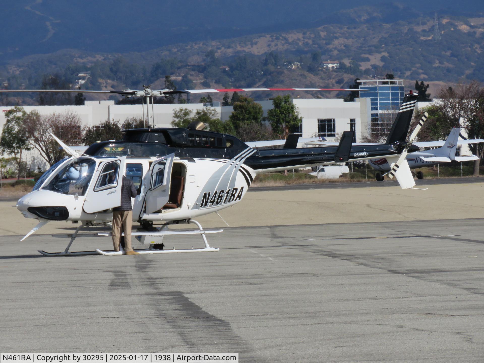 N461RA, 1980 Bell 206L-1/C30P LongRanger II C/N 45461, Parked