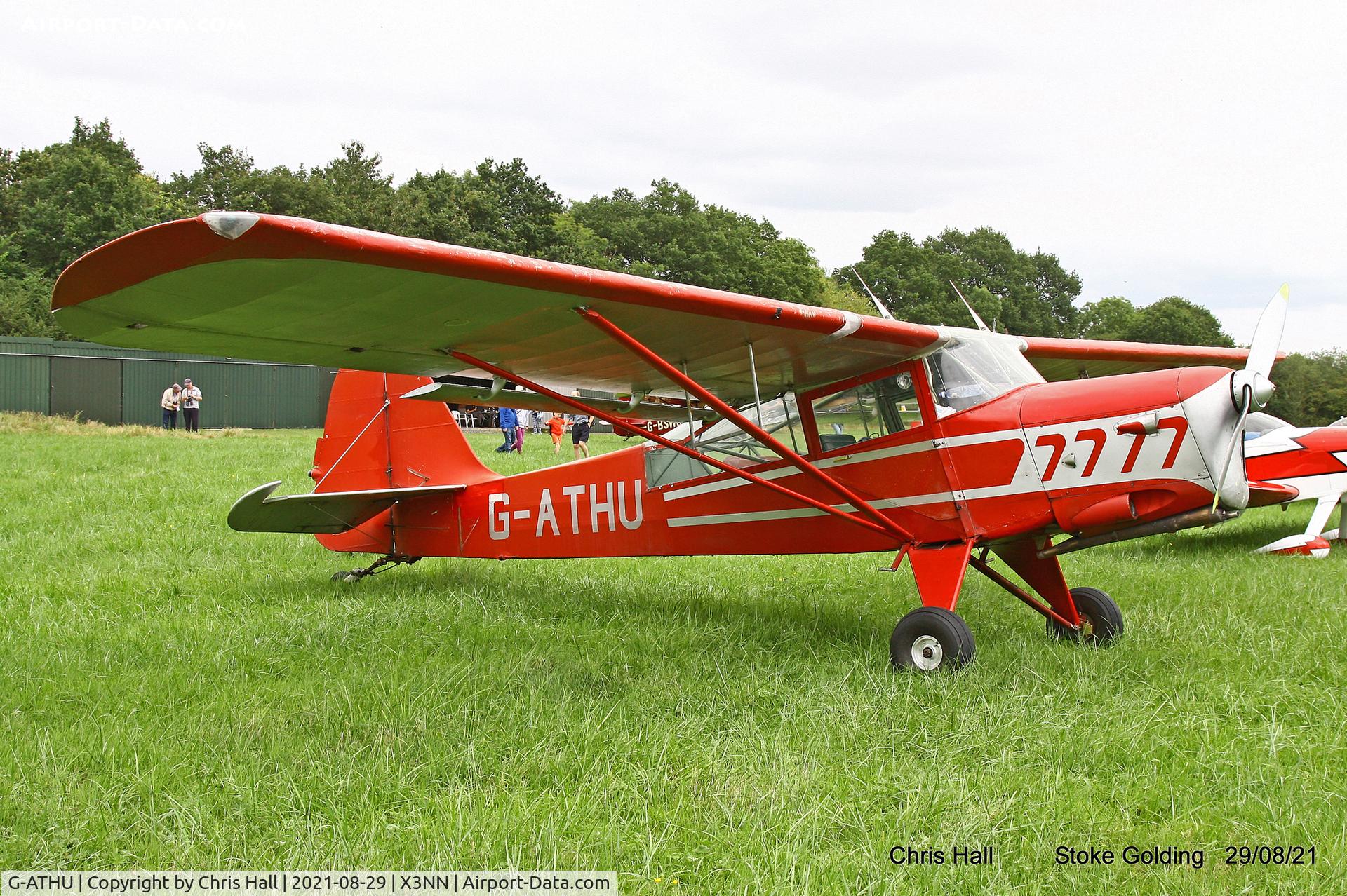 G-ATHU, 1945 Beagle A-61 Terrier C/N AUS/127/FM, Stoke Golding Stake Out 2021