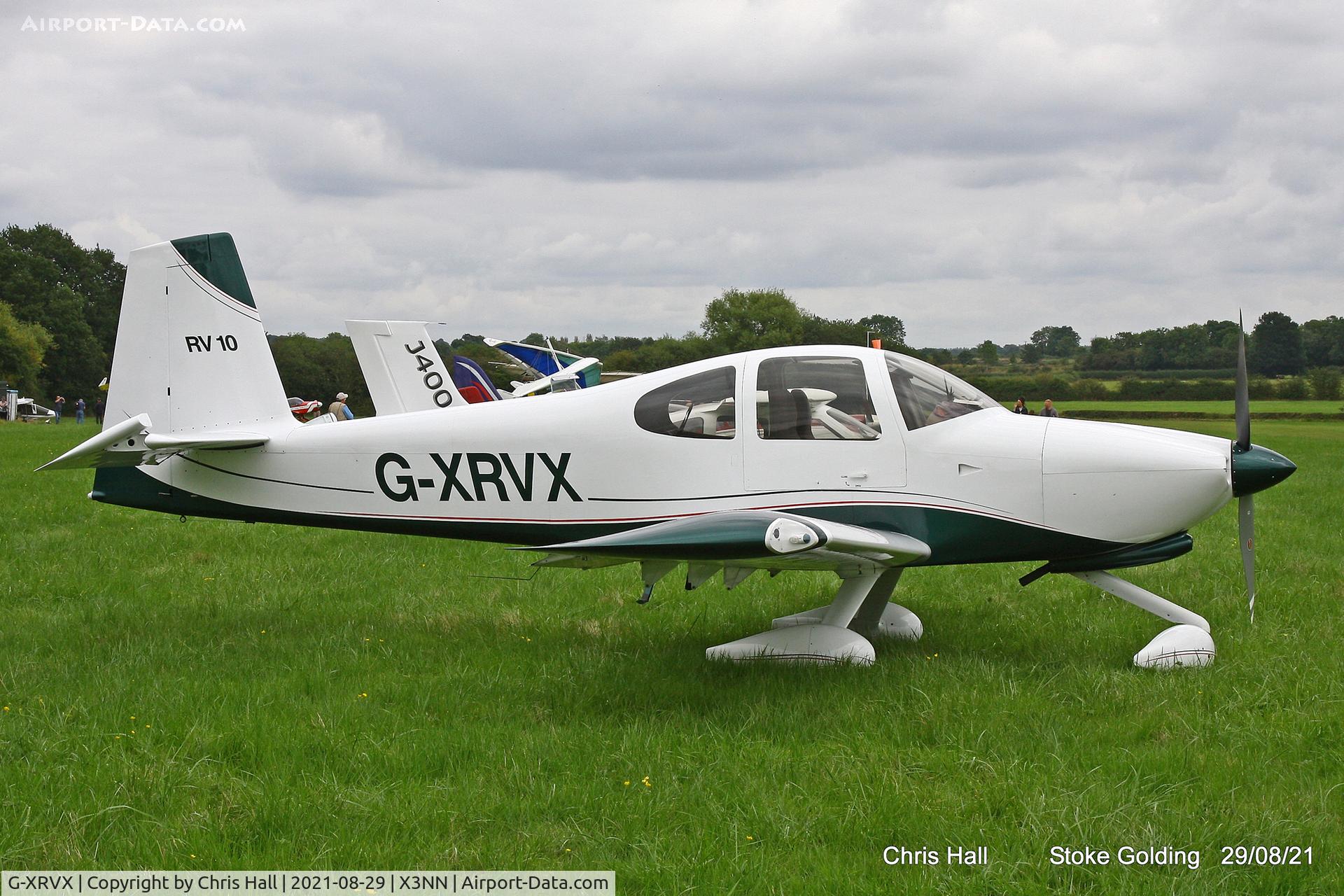 G-XRVX, 2006 Van's RV-10 C/N PFA 339-14592, Stoke Golding Stake Out 2021