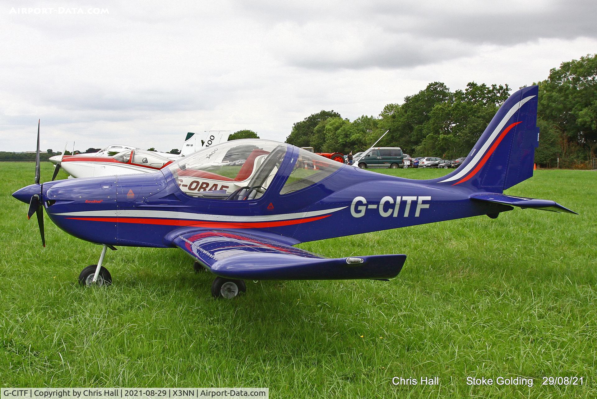 G-CITF, 2015 Evektor EV-97 Eurostar SL C/N 2015-4223, Stoke Golding Stake Out 2021