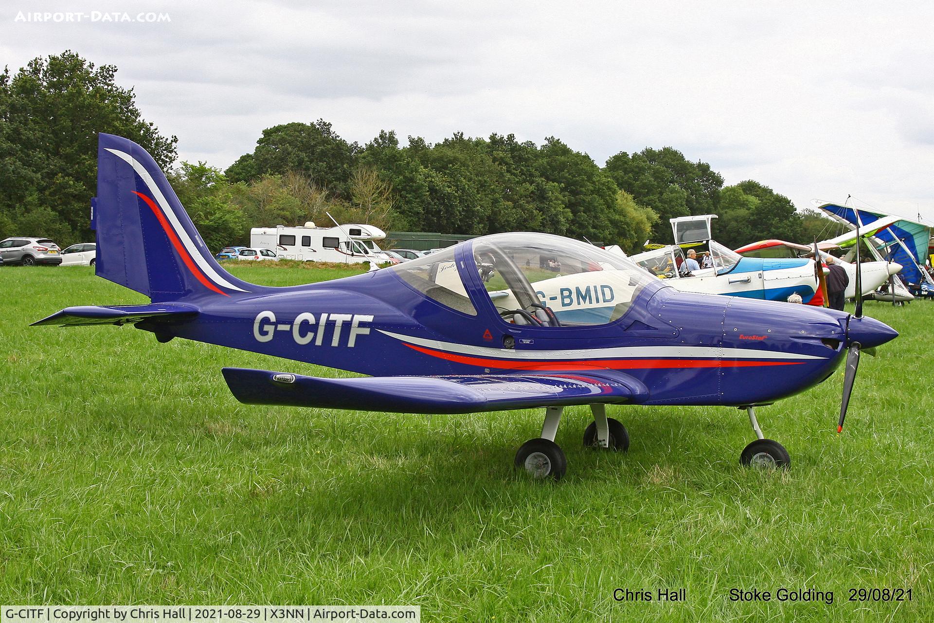 G-CITF, 2015 Evektor EV-97 Eurostar SL C/N 2015-4223, Stoke Golding Stake Out 2021
