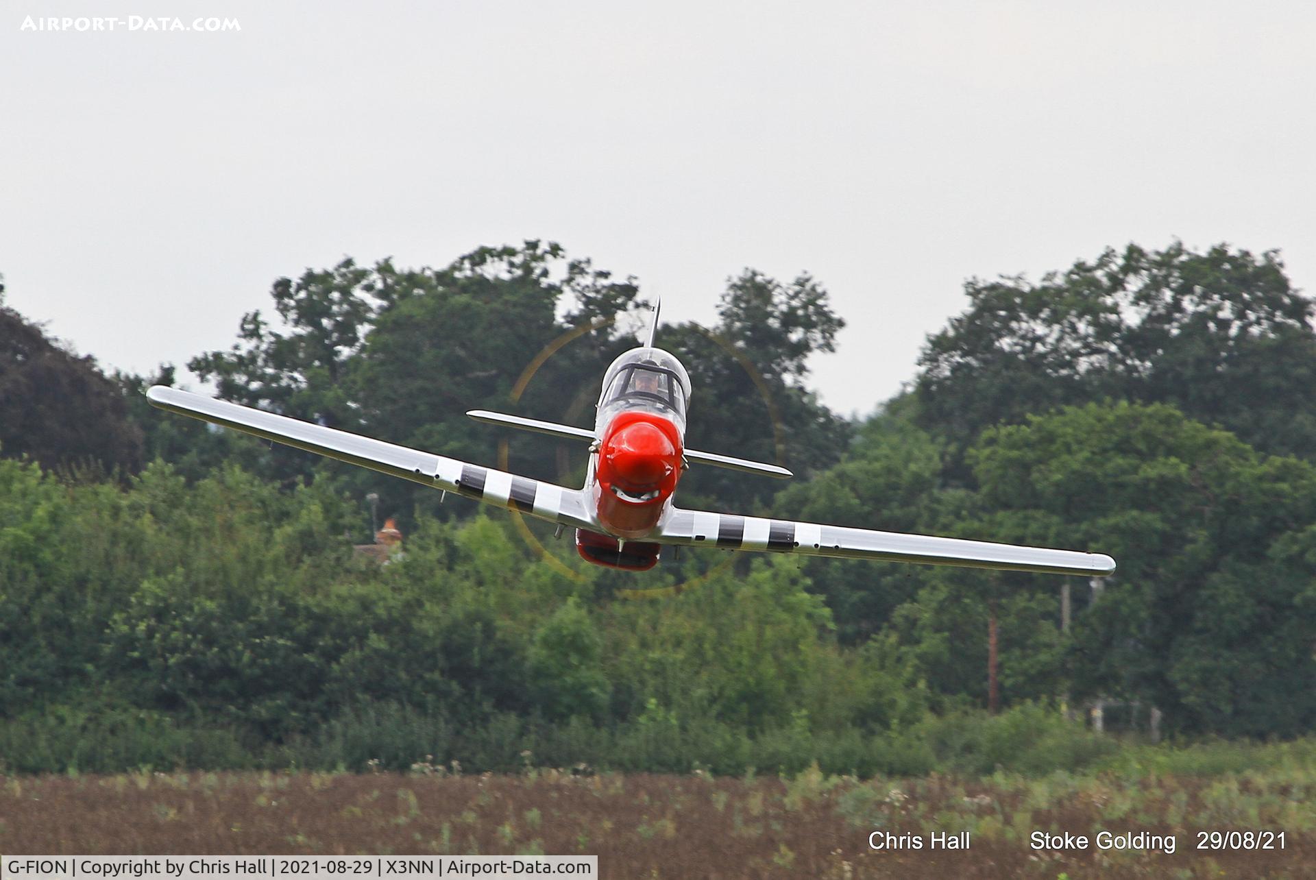 G-FION, 2016 Titan T-51 Mustang C/N LAA 355-15164, Stoke Golding Stake Out 2021