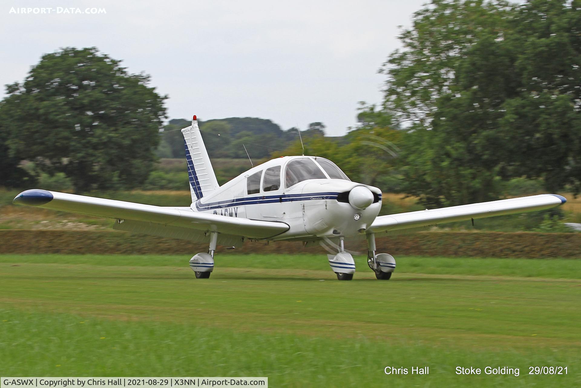 G-ASWX, 1964 Piper PA-28-180 Cherokee C/N 28-1932, Stoke Golding Stake Out 2021