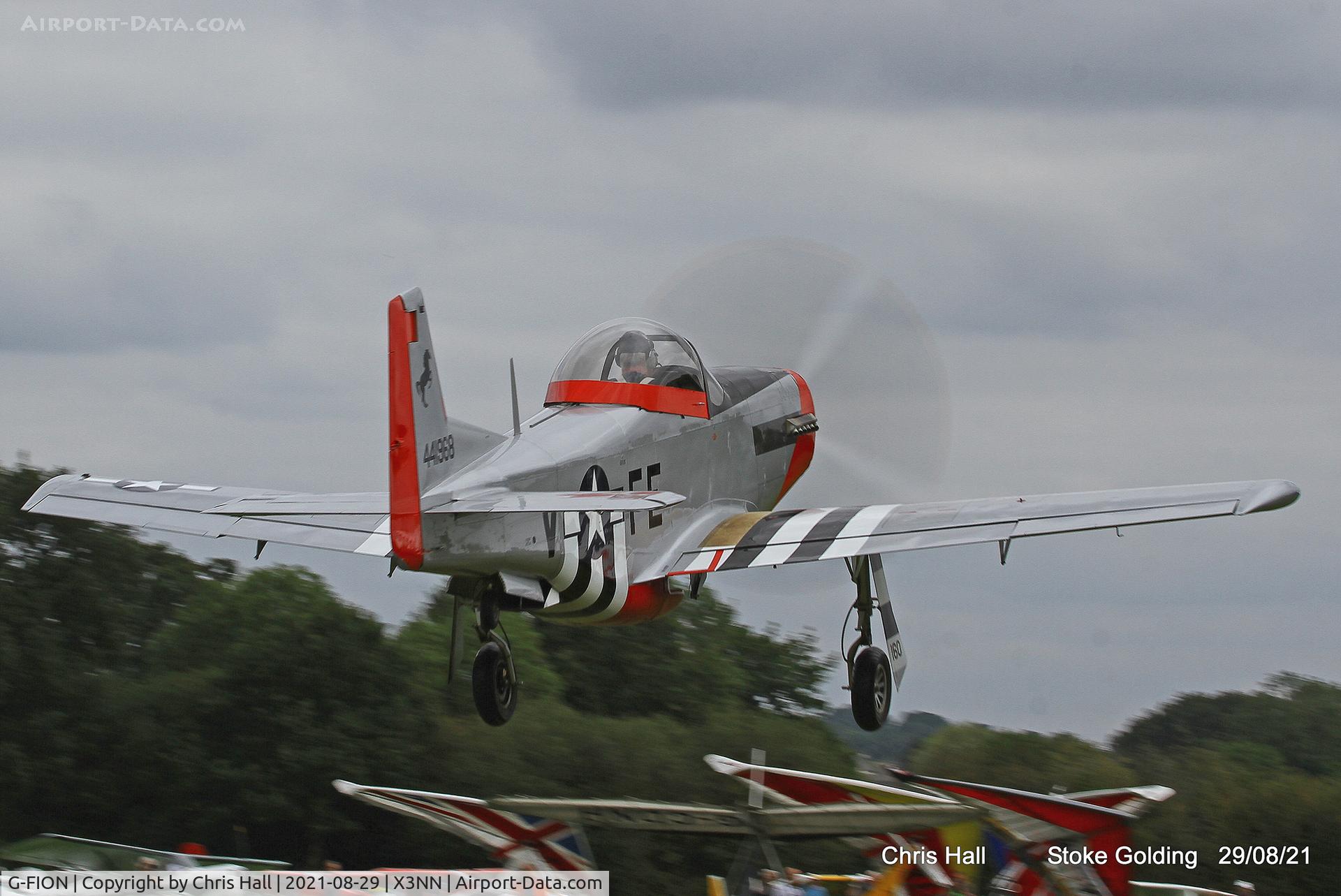 G-FION, 2016 Titan T-51 Mustang C/N LAA 355-15164, Stoke Golding Stake Out 2021