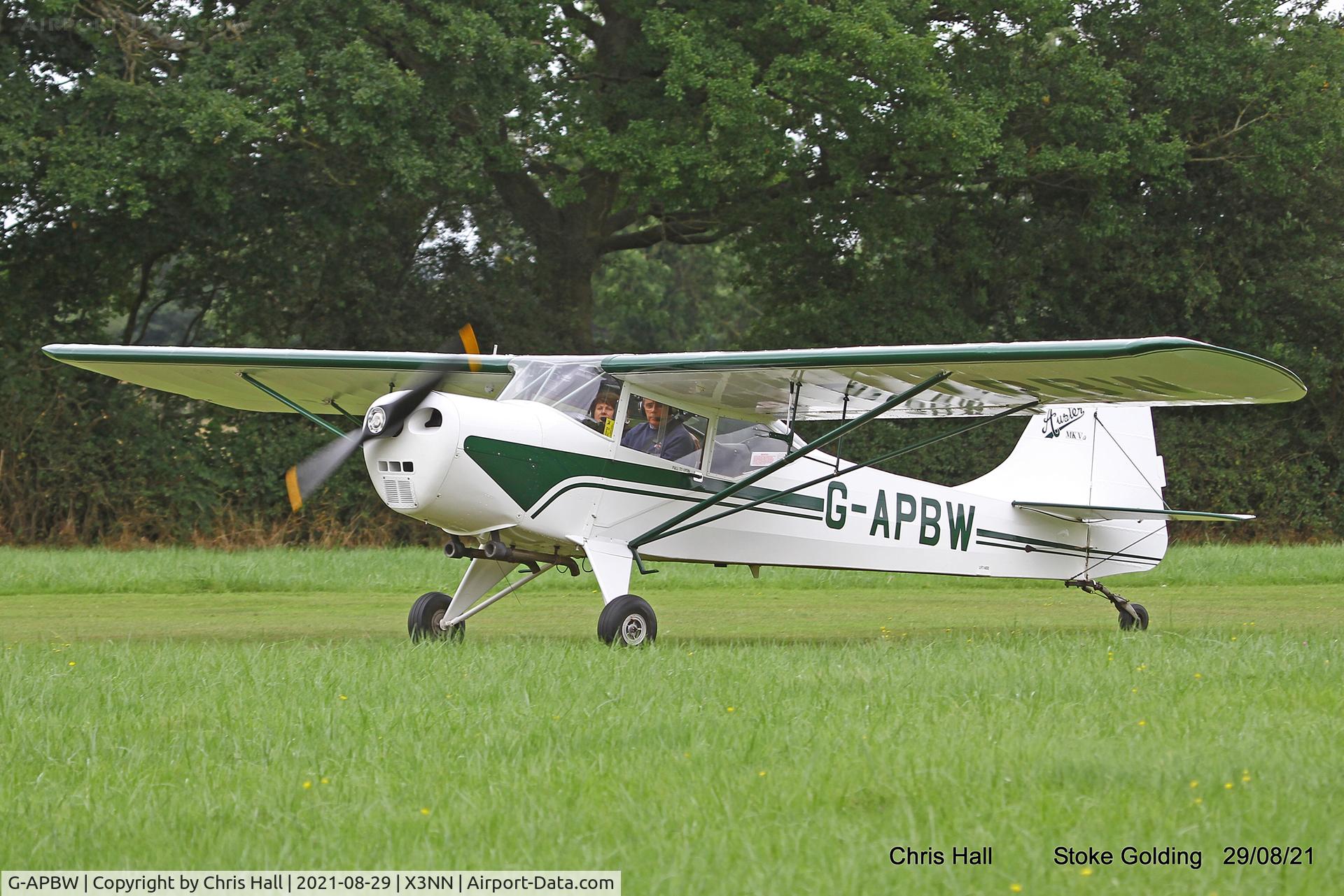 G-APBW, 1957 Auster 5A C/N 3405, Stoke Golding Stake Out 2021
