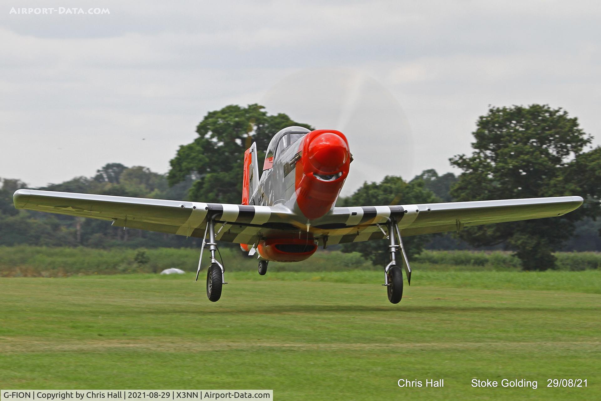 G-FION, 2016 Titan T-51 Mustang C/N LAA 355-15164, Stoke Golding Stake Out 2021