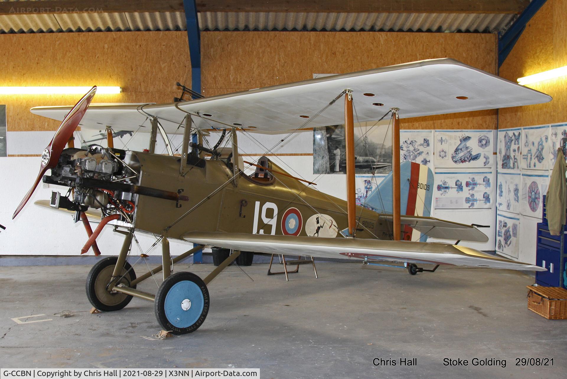 G-CCBN, 1982 Royal Aircraft Factory SE-5A Replica C/N 077246, Stoke Golding Stake Out 2021