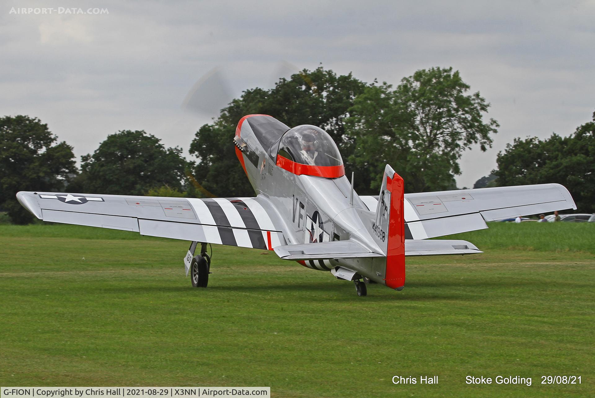 G-FION, 2016 Titan T-51 Mustang C/N LAA 355-15164, Stoke Golding Stake Out 2021