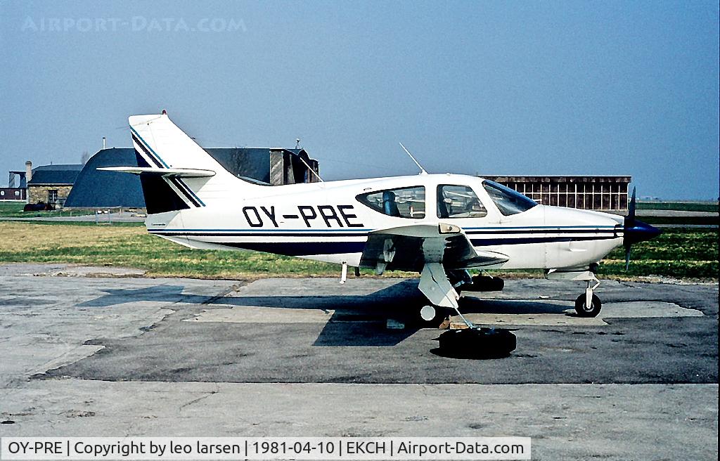 OY-PRE, 1976 Rockwell International 112 Commander C/N 480, Copenhagen 10.4.1981