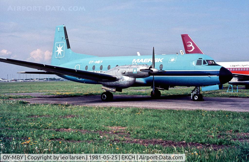OY-MBY, 1967 Hawker Siddeley HS.748 Series 2 C/N 1618, Copenhagen 25.5.1981