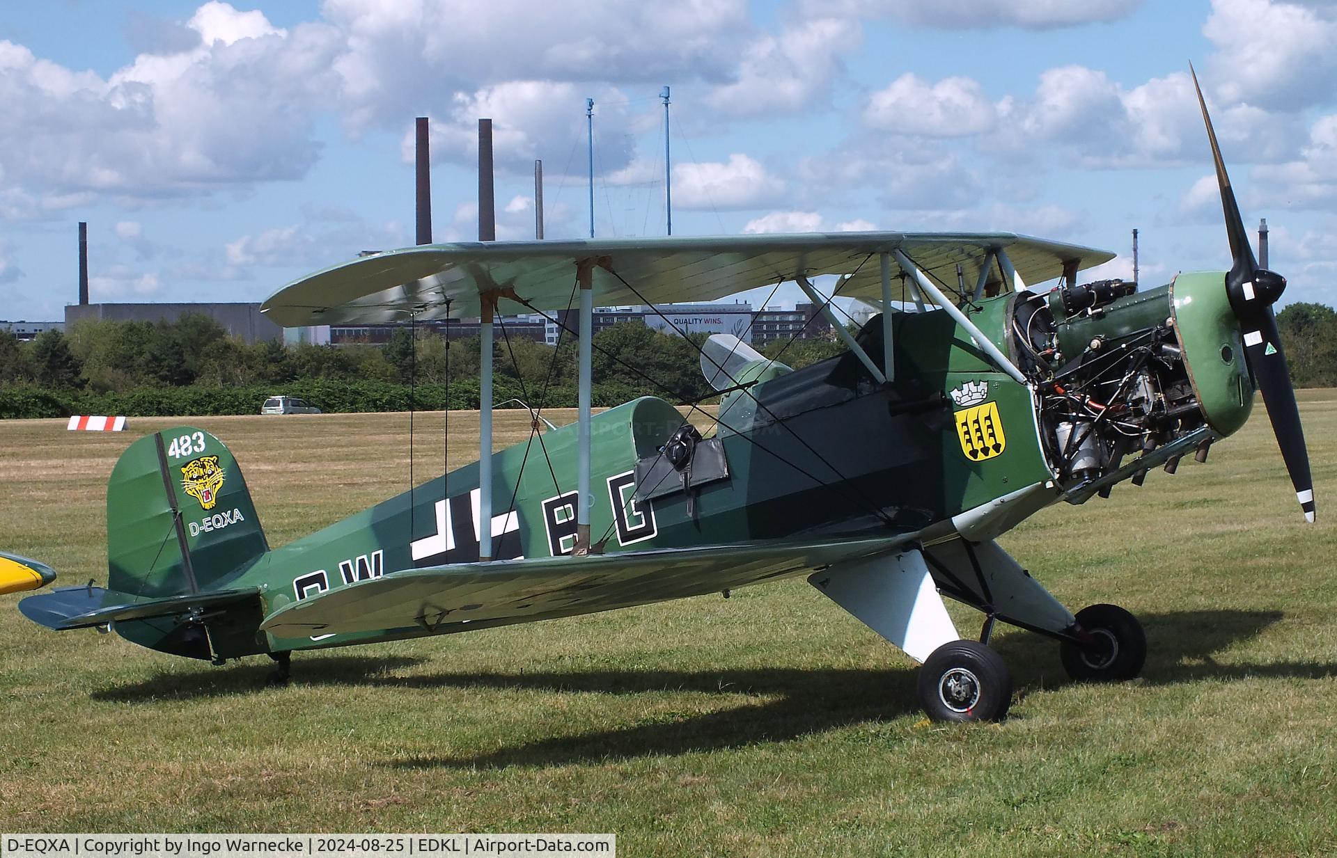 D-EQXA, 1950 CASA 1-131E Jungmann C/N 1052, CASA 1.131 (E3B) (spanish license built Bücker Bü 131 Jungmann) at the 2024 Flugplatzfest Leverkusen airfield display