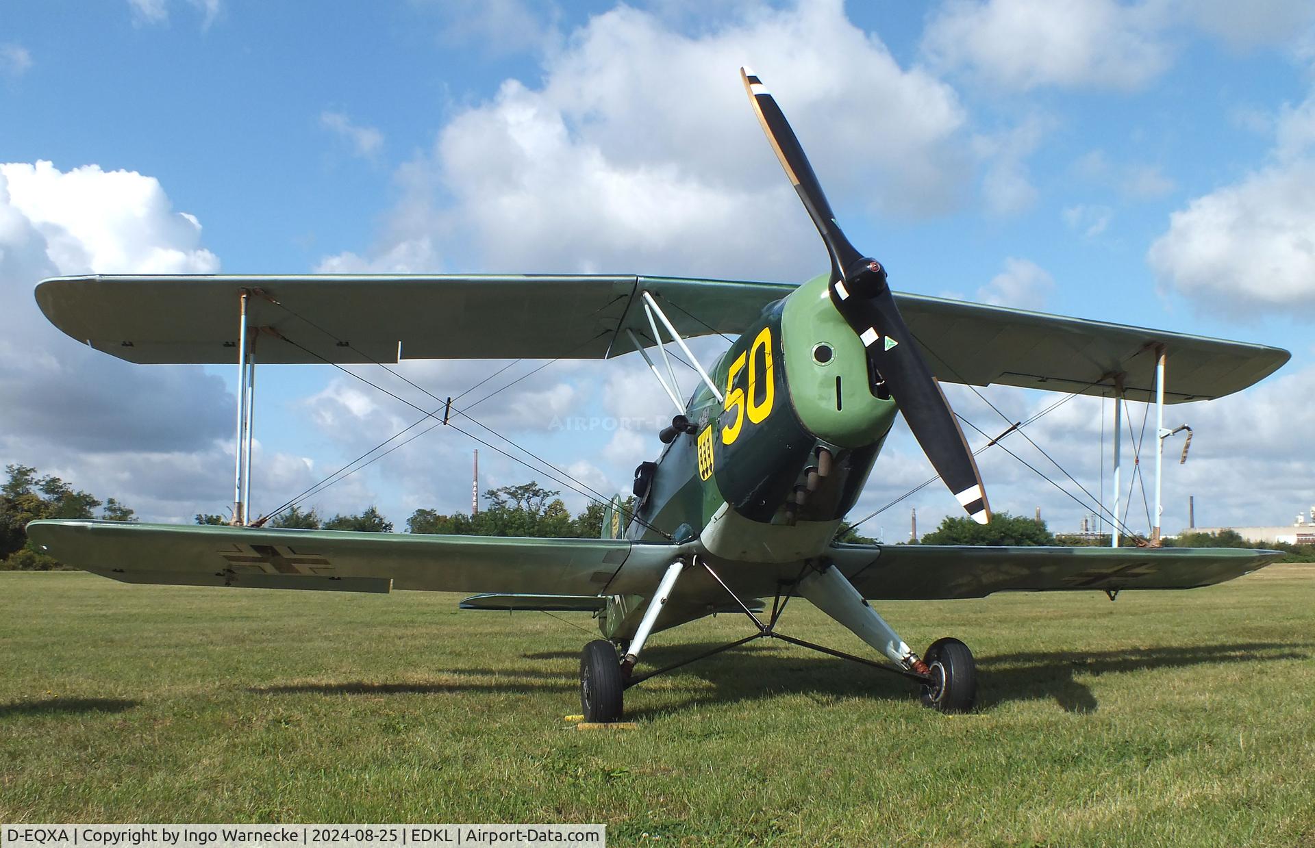D-EQXA, 1950 CASA 1-131E Jungmann C/N 1052, CASA 1.131 (E3B) (spanish license built Bücker Bü 131 Jungmann) at the 2024 Flugplatzfest Leverkusen airfield display