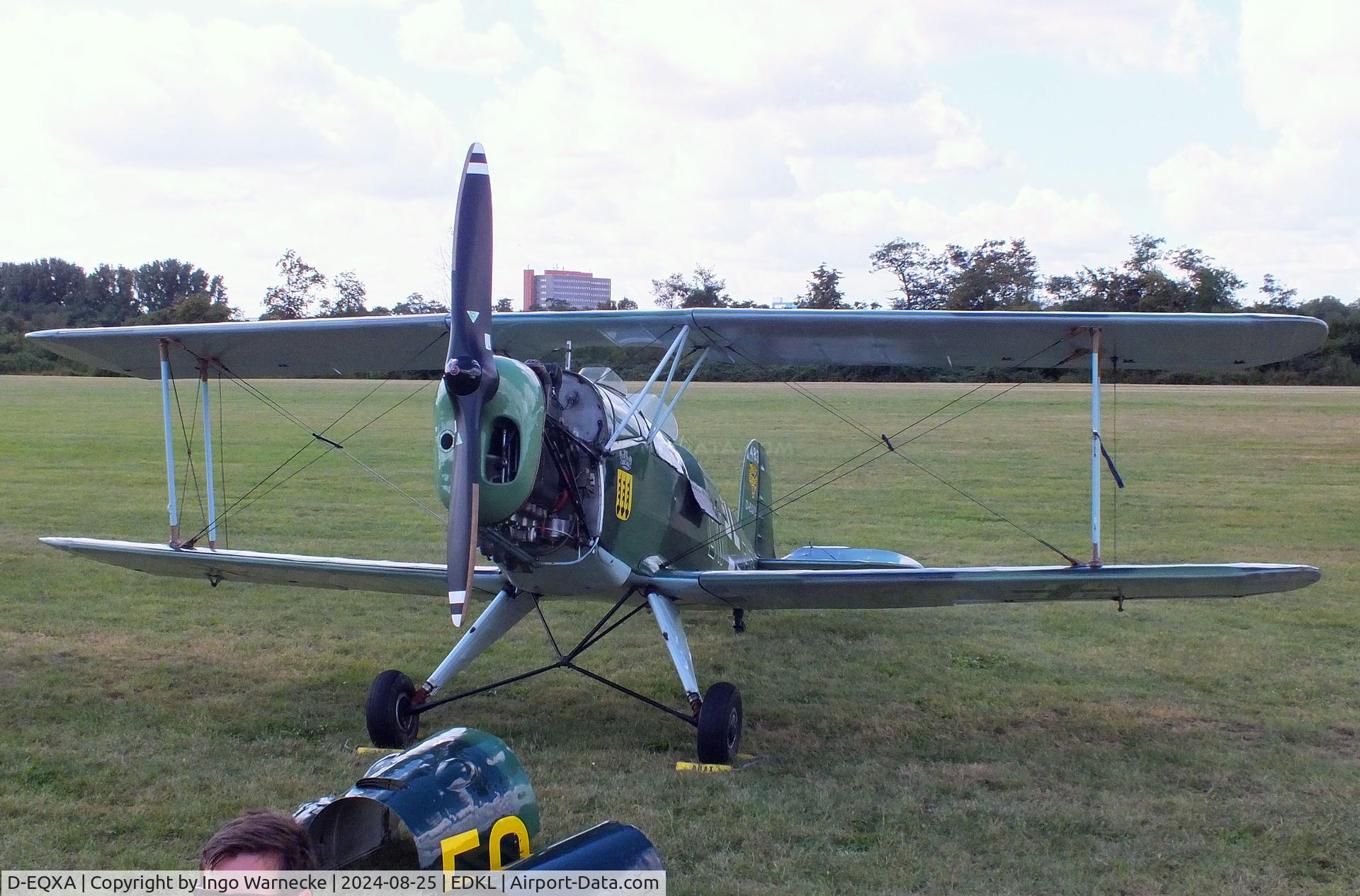 D-EQXA, 1950 CASA 1-131E Jungmann C/N 1052, CASA 1.131 (E3B) (spanish license built Bücker Bü 131 Jungmann) at the 2024 Flugplatzfest Leverkusen airfield display