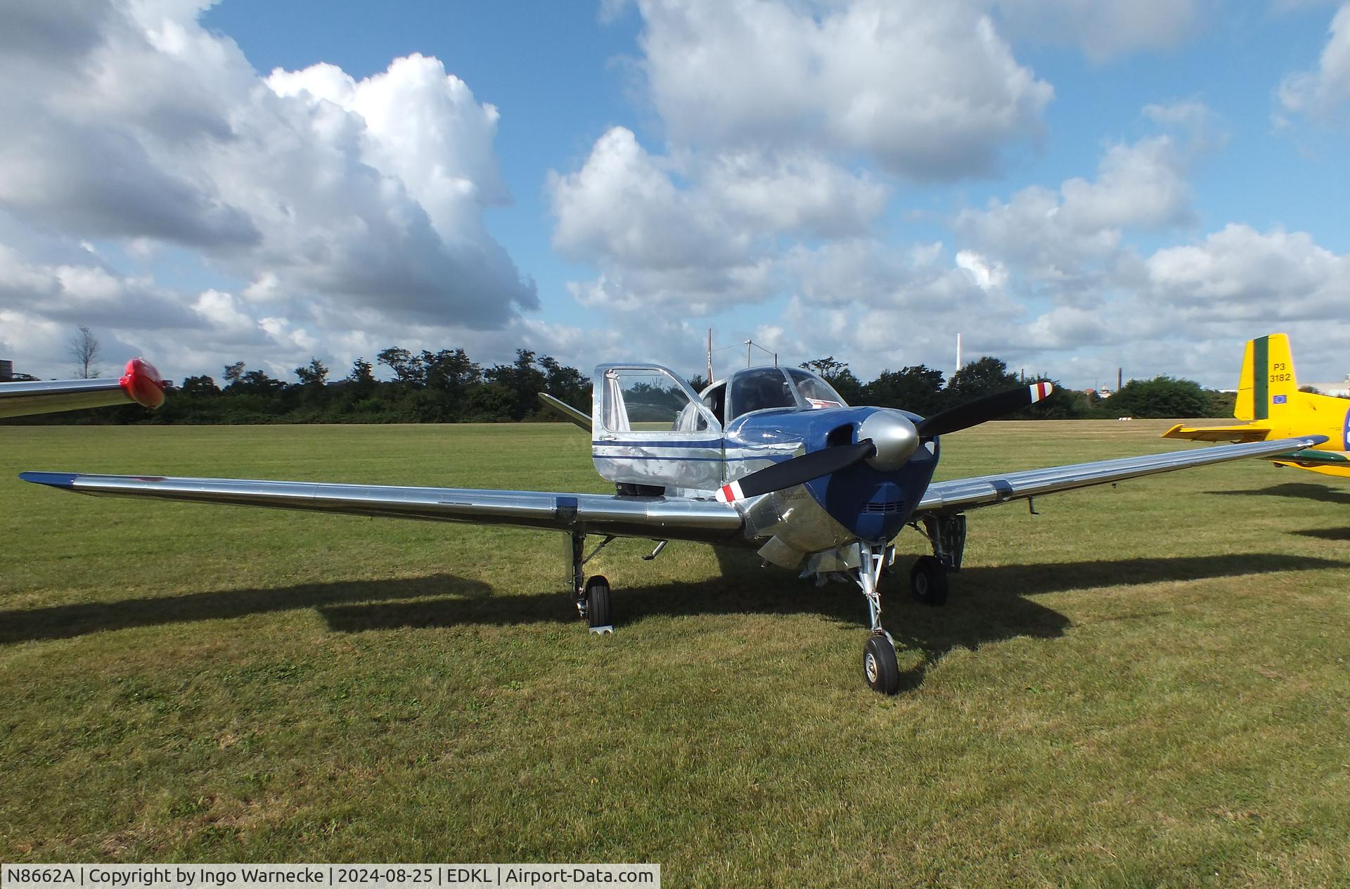 N8662A, 1949 Beech A35 Bonanza C/N D-2127, Beechcraft A35 Bonanza at the 2024 Flugplatzfest Leverkusen airfield display