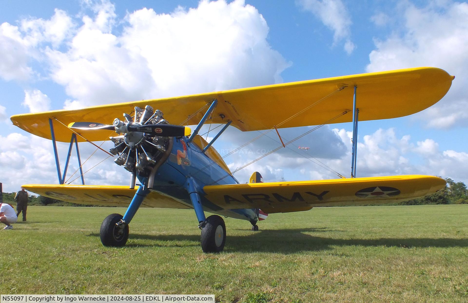 N55097, 1941 Boeing A75N1(PT17) C/N 75-710, Boeing (Stearman) A75N1 / PT-17 at the 2024 Flugplatzfest Leverkusen airfield display