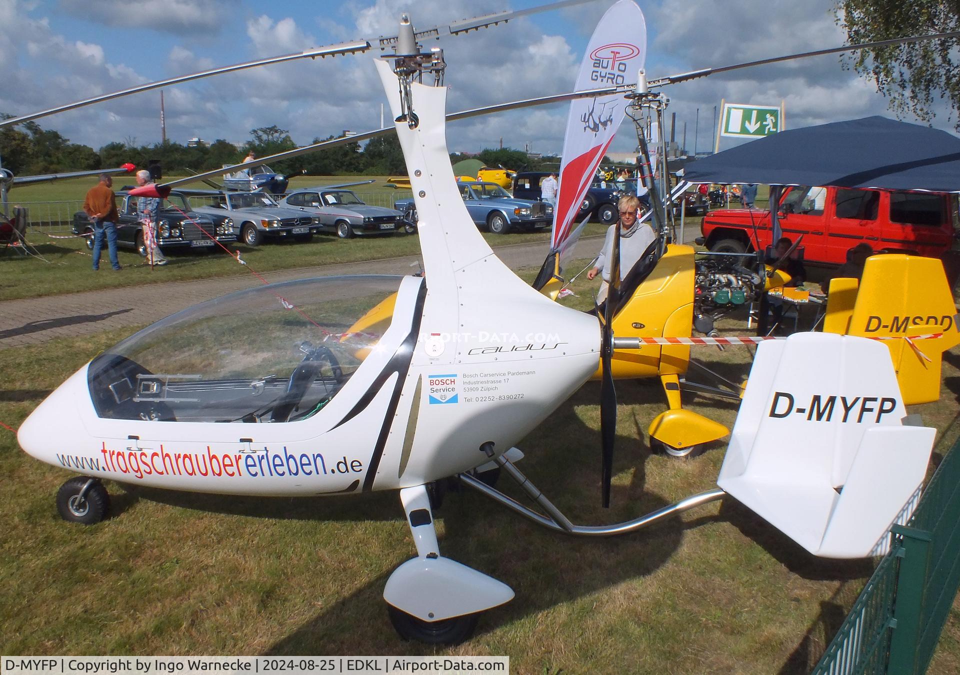 D-MYFP, AutoGyro Calidus C/N not foung D-Myfp, AutoGyro Calidus at the 2024 Flugplatzfest Leverkusen airfield display