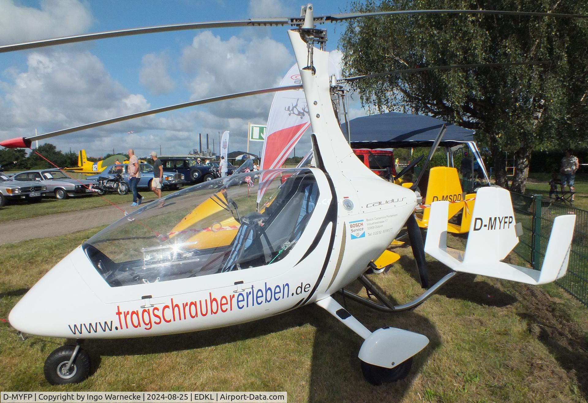 D-MYFP, AutoGyro Calidus C/N not foung D-Myfp, AutoGyro Calidus at the 2024 Flugplatzfest Leverkusen airfield display