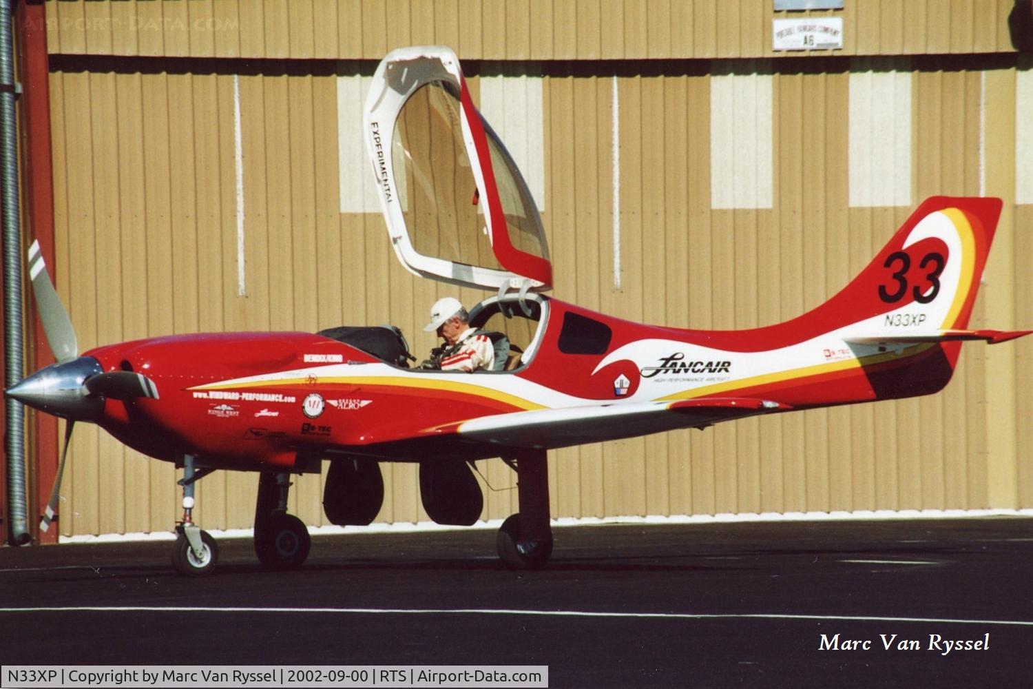 N33XP, 2001 Lancair Legacy 2000 C/N L2K-101, Race #33 Darryl Greenamyer at Reno Air Races in September 2002.