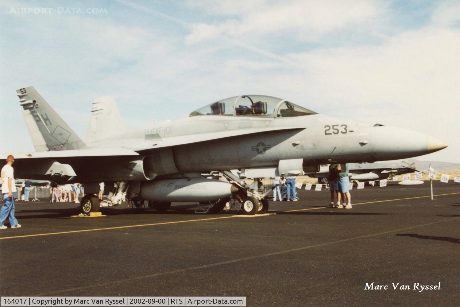 164017, 1990 McDonnell Douglas F/A-18D Hornet C/N 901/D042, At Reno Air Races in September 2002.
