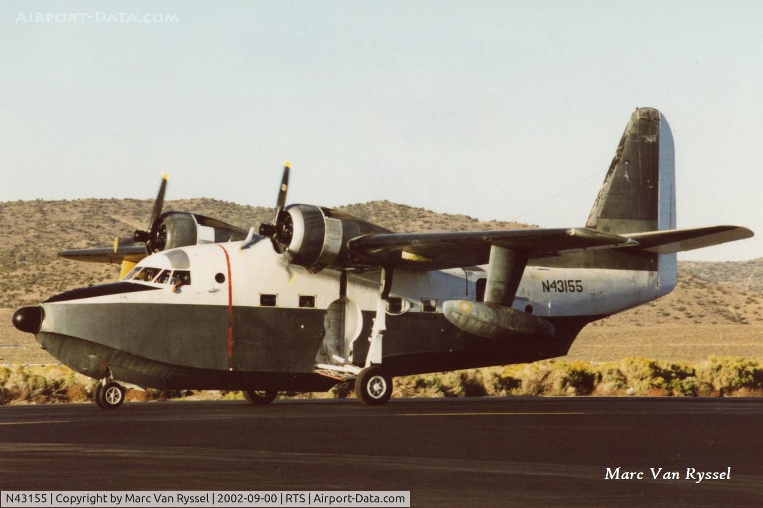 N43155, 1956 Grumman HU-16C (UF-1) Albatross C/N G-423, At Reno Air Races in September 2002.