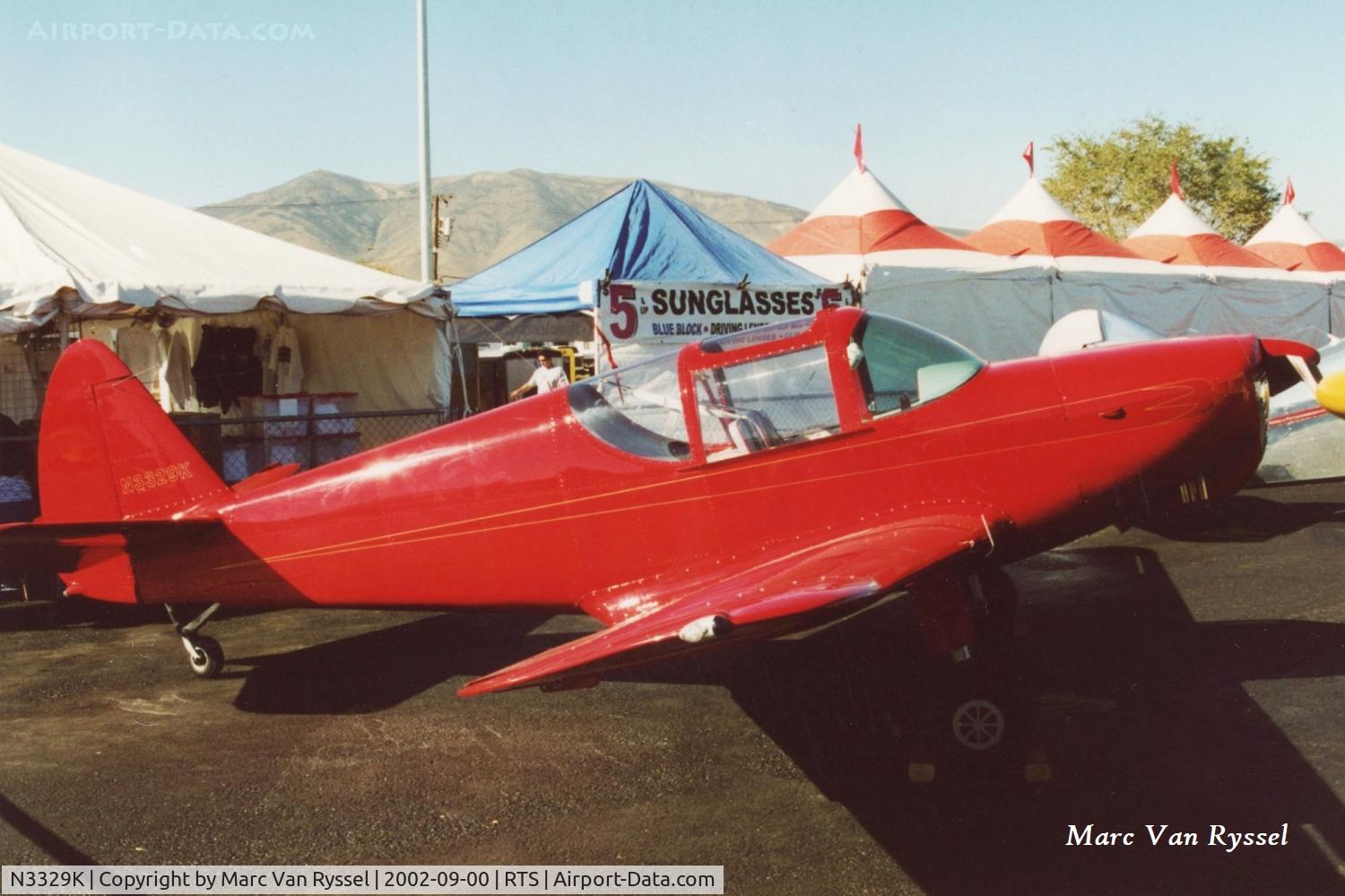 N3329K, 1946 Globe GC-1B Swift C/N 1322, At Reno Air Races in September 2002.