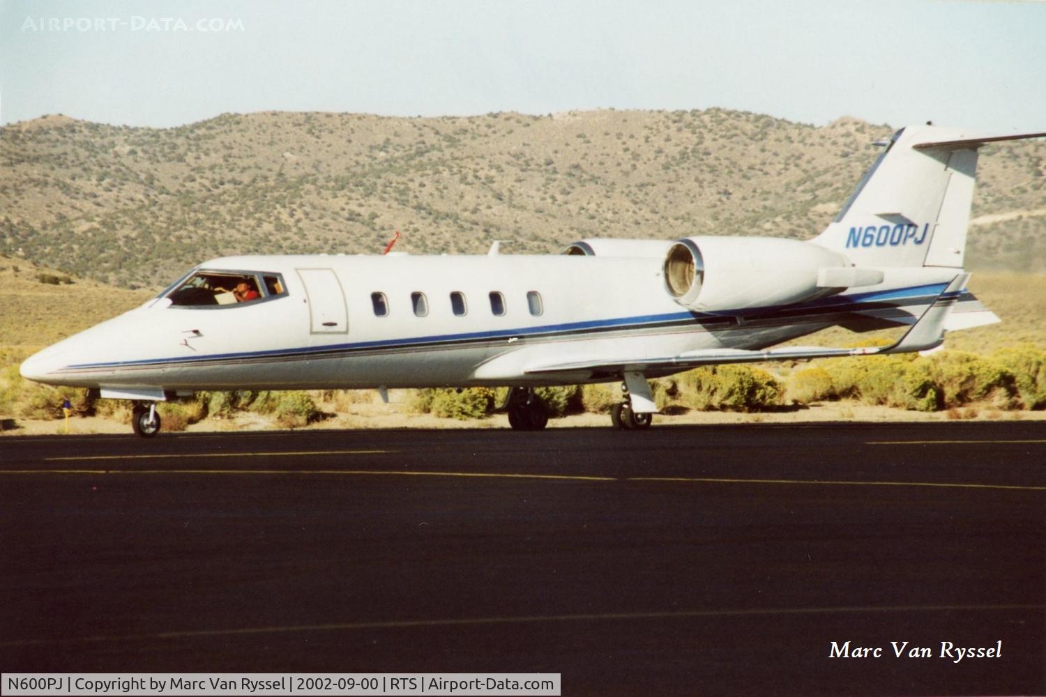 N600PJ, 1993 Learjet Inc 60 C/N 004, At Reno Air Races in September 2002.