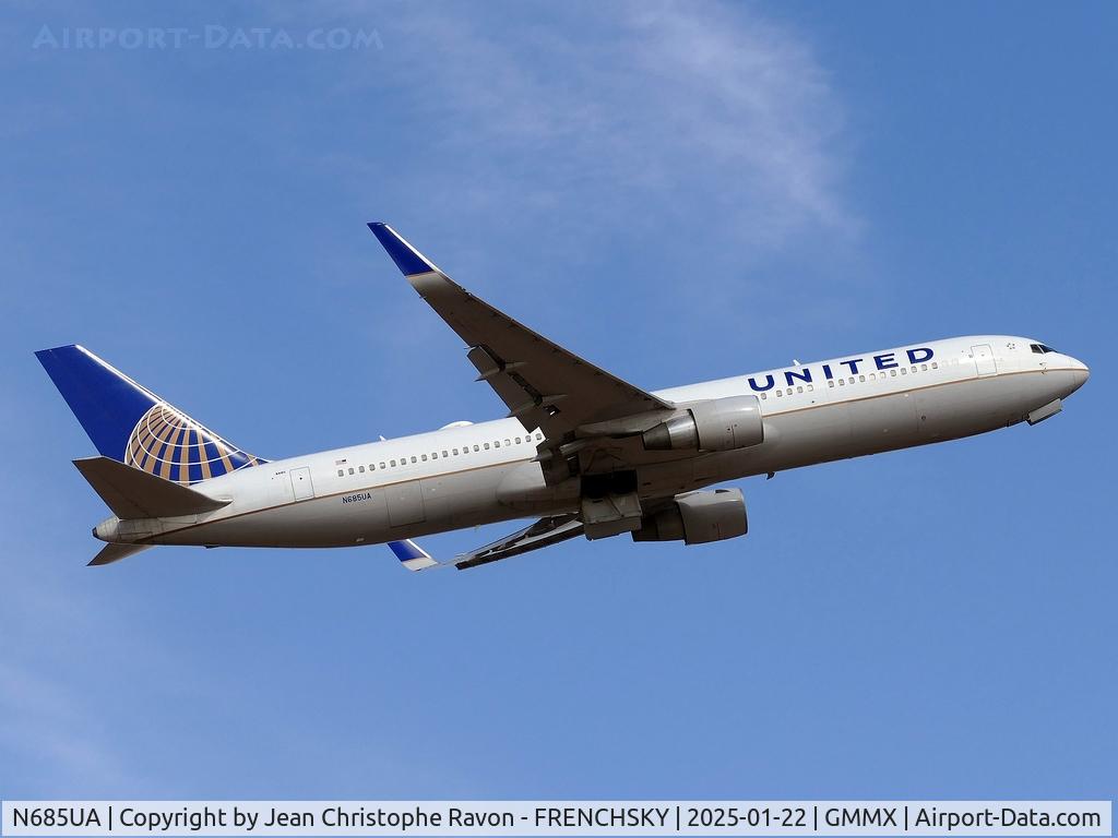 N685UA, 2002 Boeing 767-3CB C/N 33467, Marrakesh (RAK)	New York (EWR)	UA627