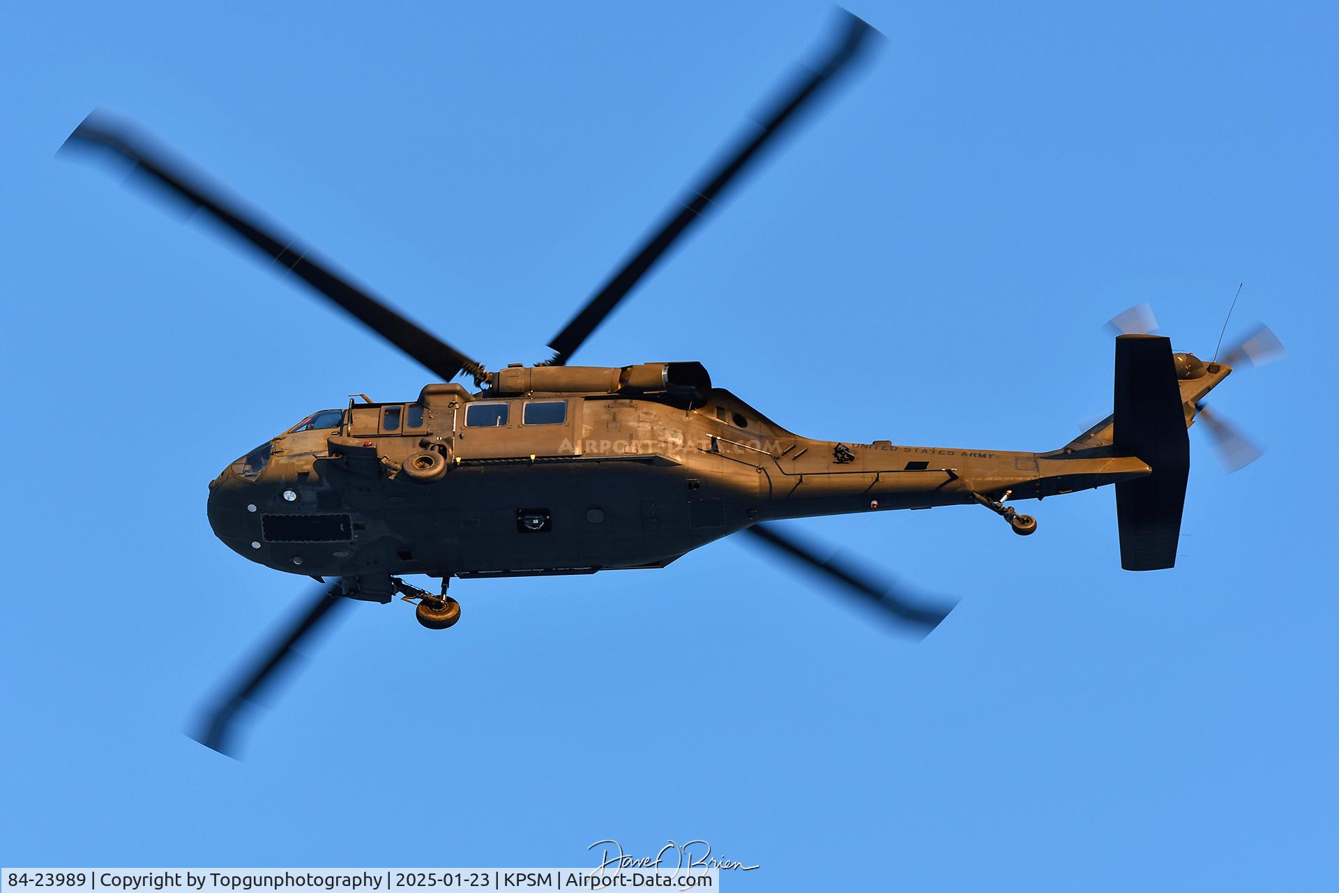 84-23989, 1985 Sikorsky UH-60A Black Hawk C/N 70826, BOSOX17 up from Otis ARNGB
