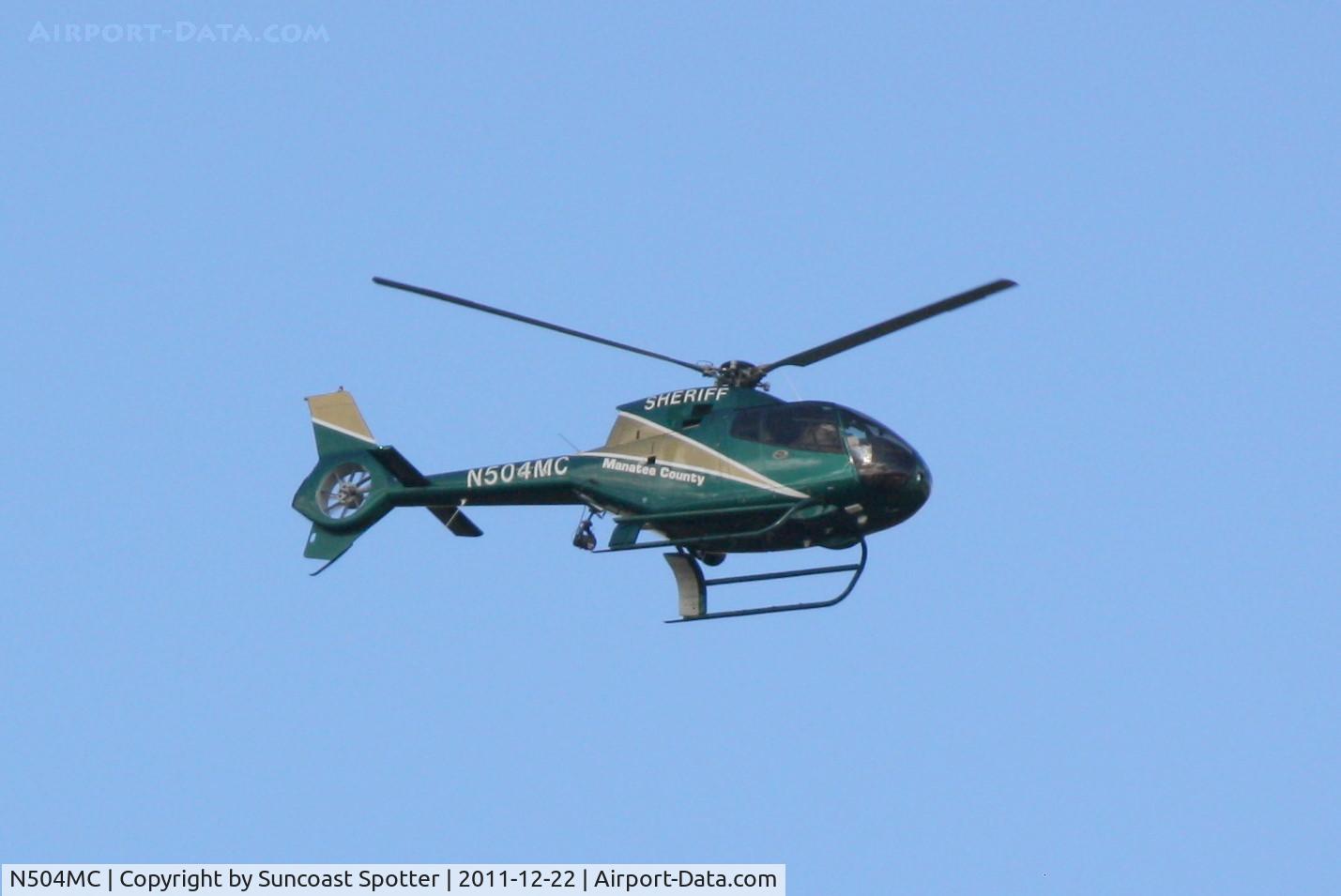 N504MC, 2000 Eurocopter EC-120B C/N 1159, Manatee Sheriff's Aviation Unit work a case near I-75 and University Parkway