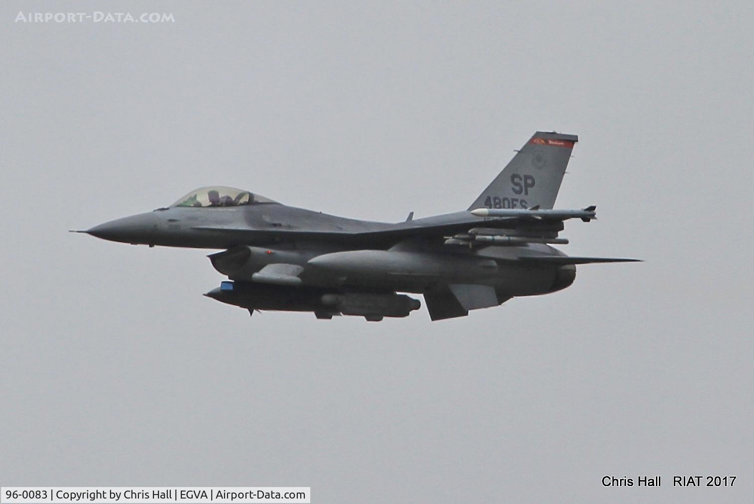 96-0083, 1996 Lockheed Martin F-16C Fighting Falcon C/N CC-205, RIAT 2017