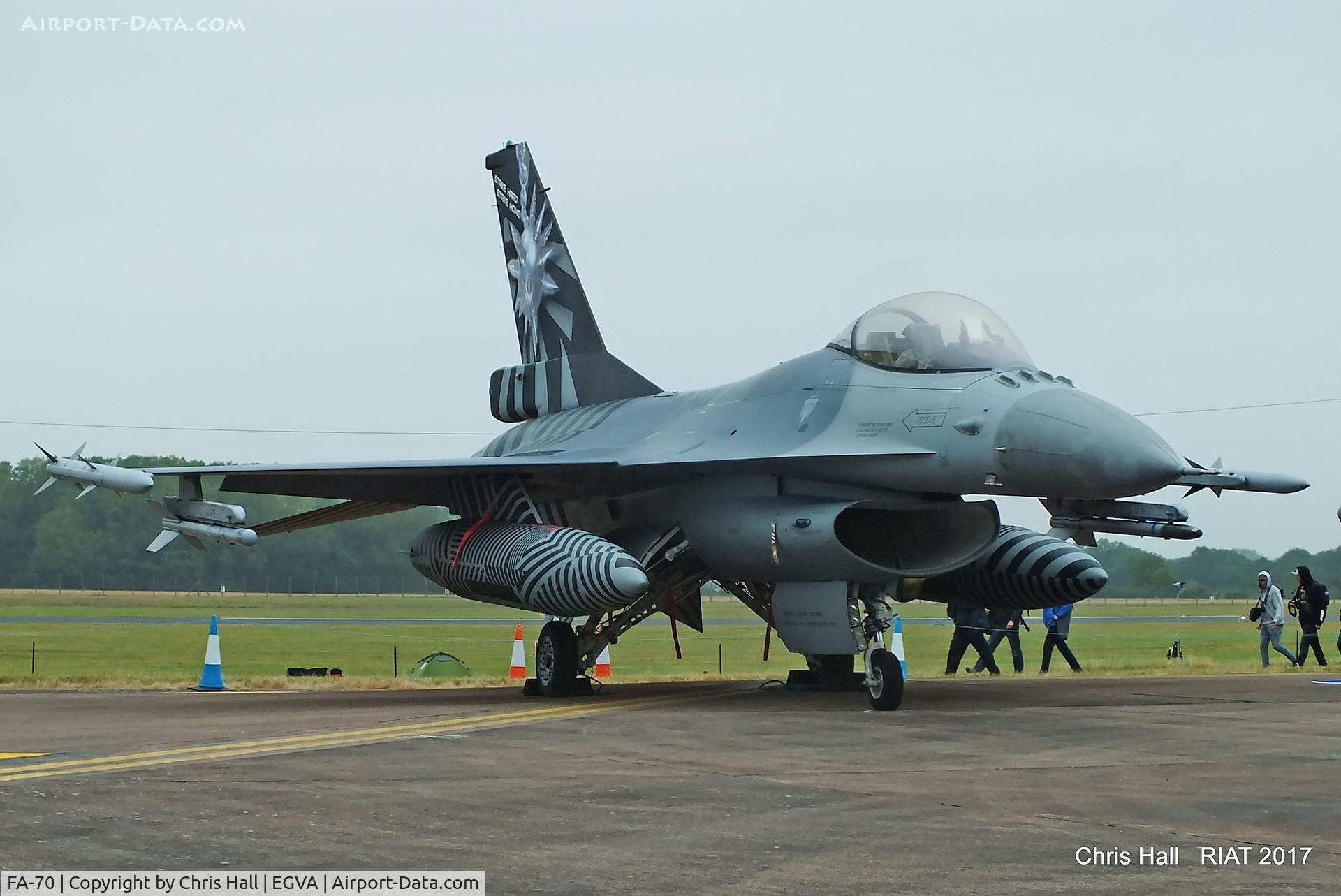 FA-70, SABCA F-16AM Fighting Falcon C/N 6H-70, RIAT 2017