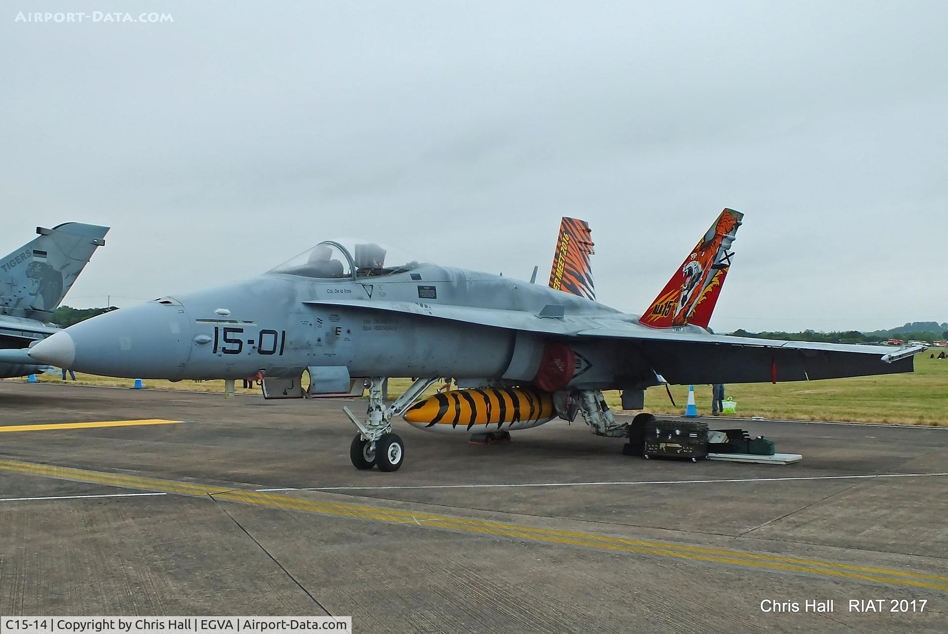 C15-14, McDonnell Douglas EF-18A+ Hornet C/N 0487/A402, RIAT 2017