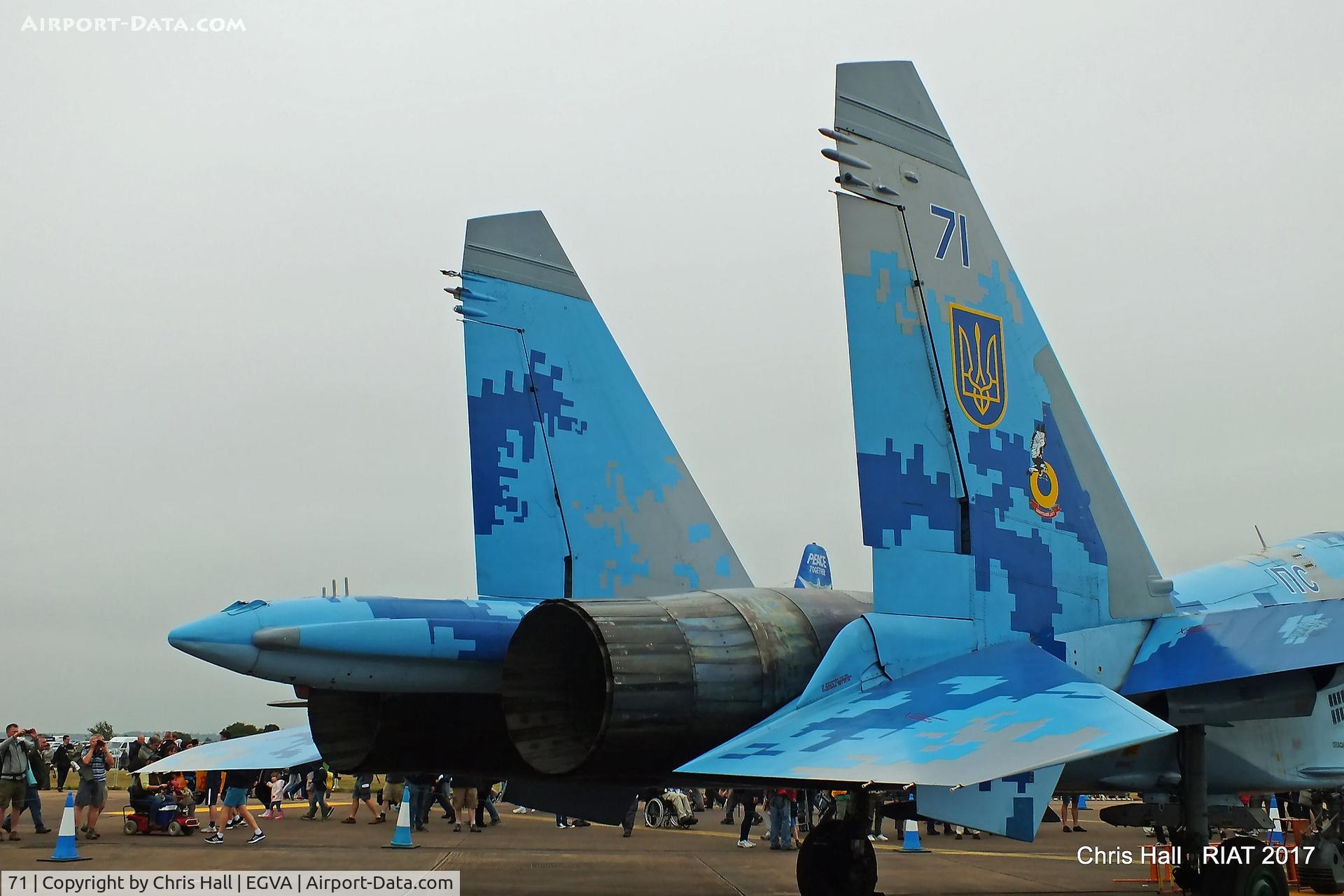71, Sukhoi Su-27UBM1 C/N 96310424043, RIAT 2017