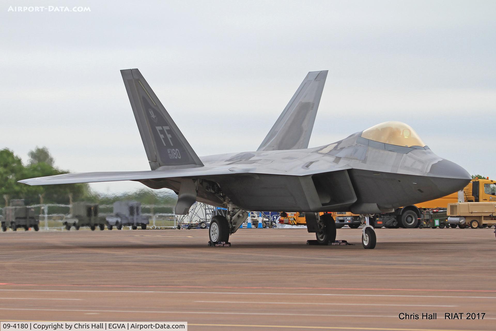 09-4180, Lockheed Martin F-22A Raptor C/N 4180, RIAT 2017