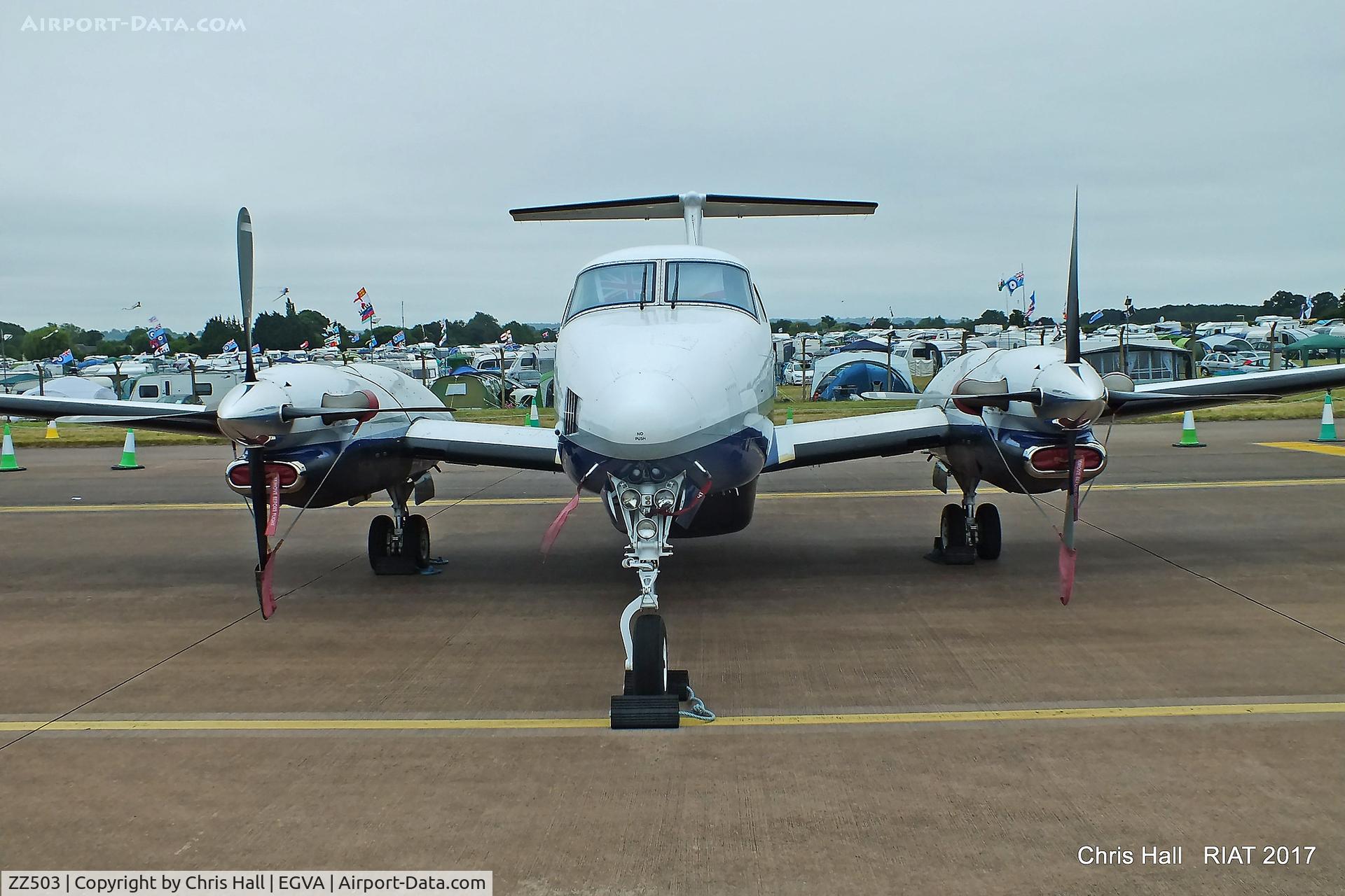 ZZ503, 2008 Hawker Beechcraft B350CER Avenger T1 C/N FL633, RIAT 2017