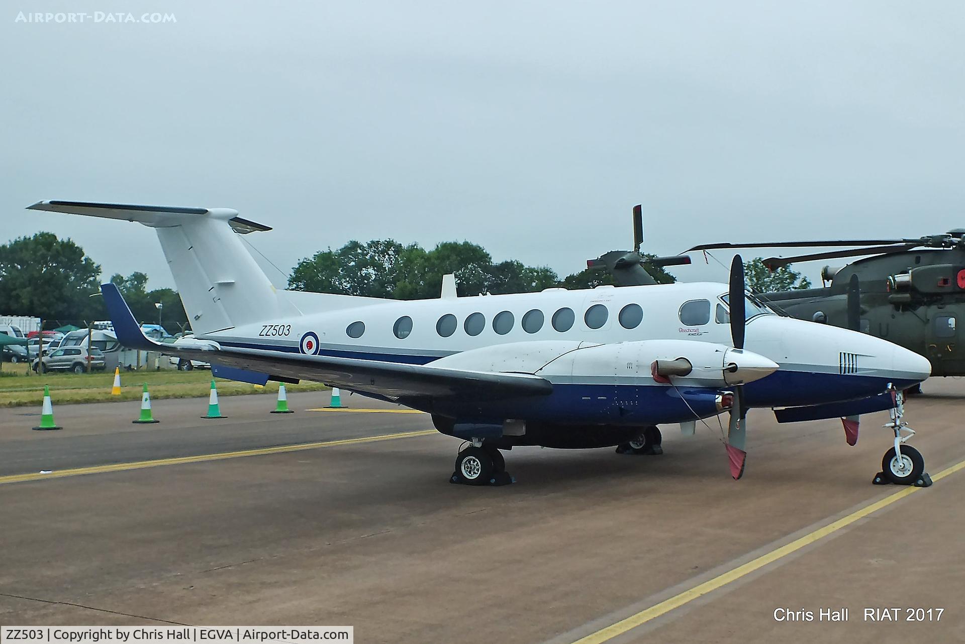 ZZ503, 2008 Hawker Beechcraft B350CER Avenger T1 C/N FL633, RIAT 2017