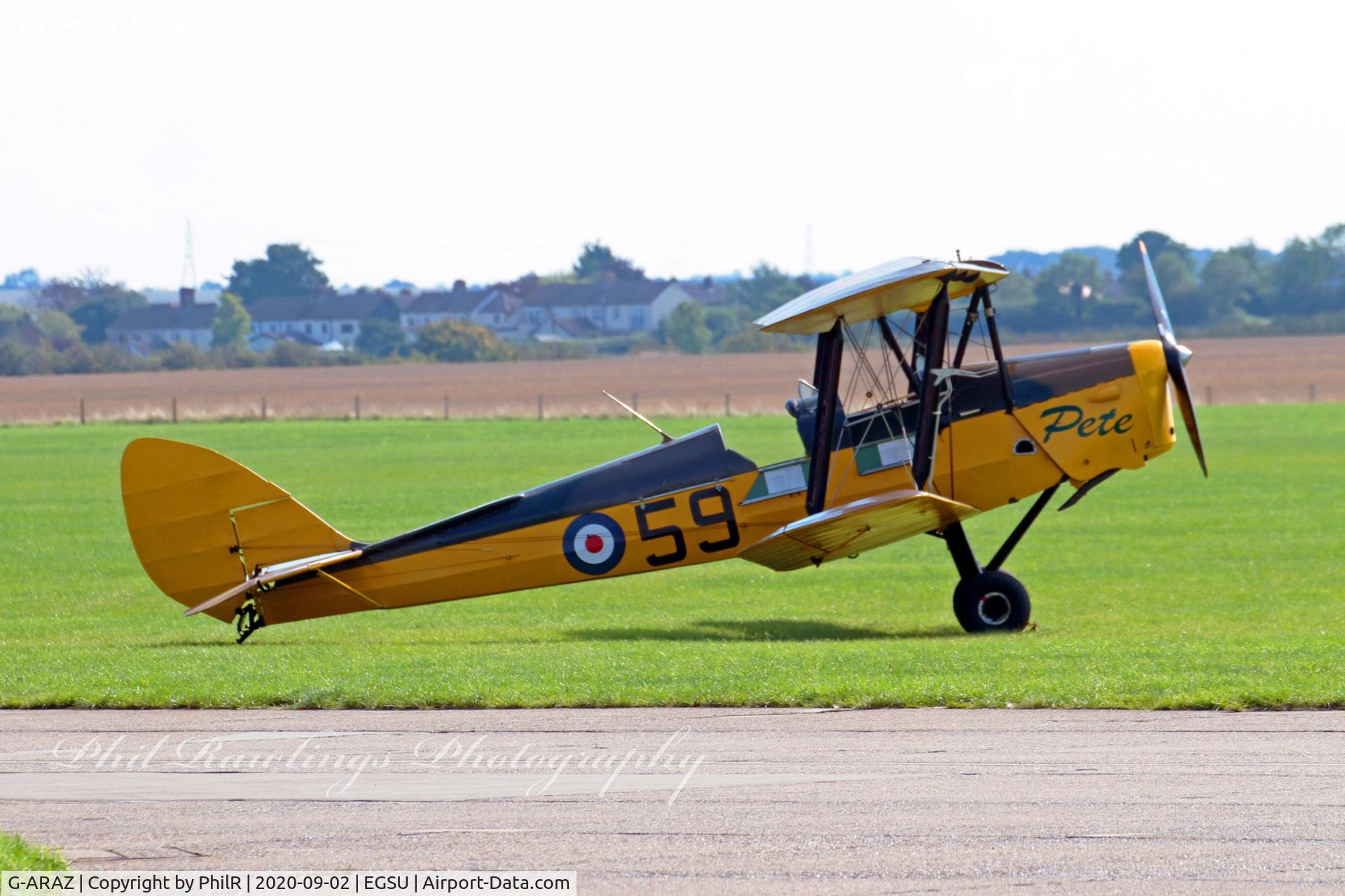 G-ARAZ, 1940 De Havilland DH-82A Tiger Moth II C/N 82867, G-ARAZ 'R4959' 1940 DH82A Tiger Moth Duxford