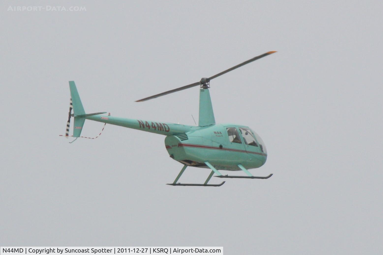 N44MD, 2007 Robinson R44 II C/N 11967, N44MD on approach to Sarasota-Bradenton International Airport