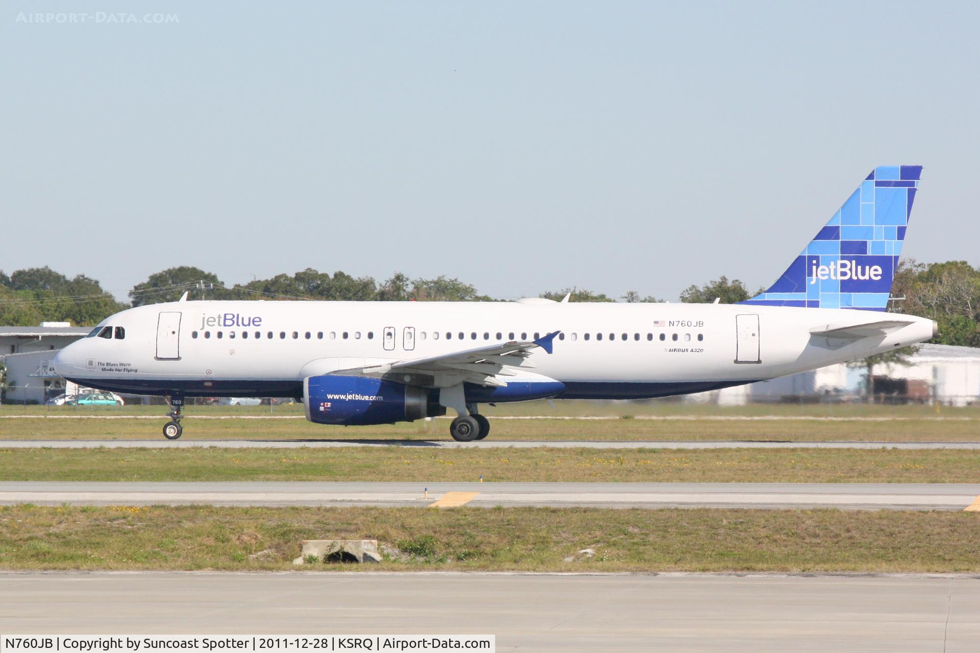 N760JB, 2008 Airbus A320-232 C/N 3659, Jet Blue Airbus A320 