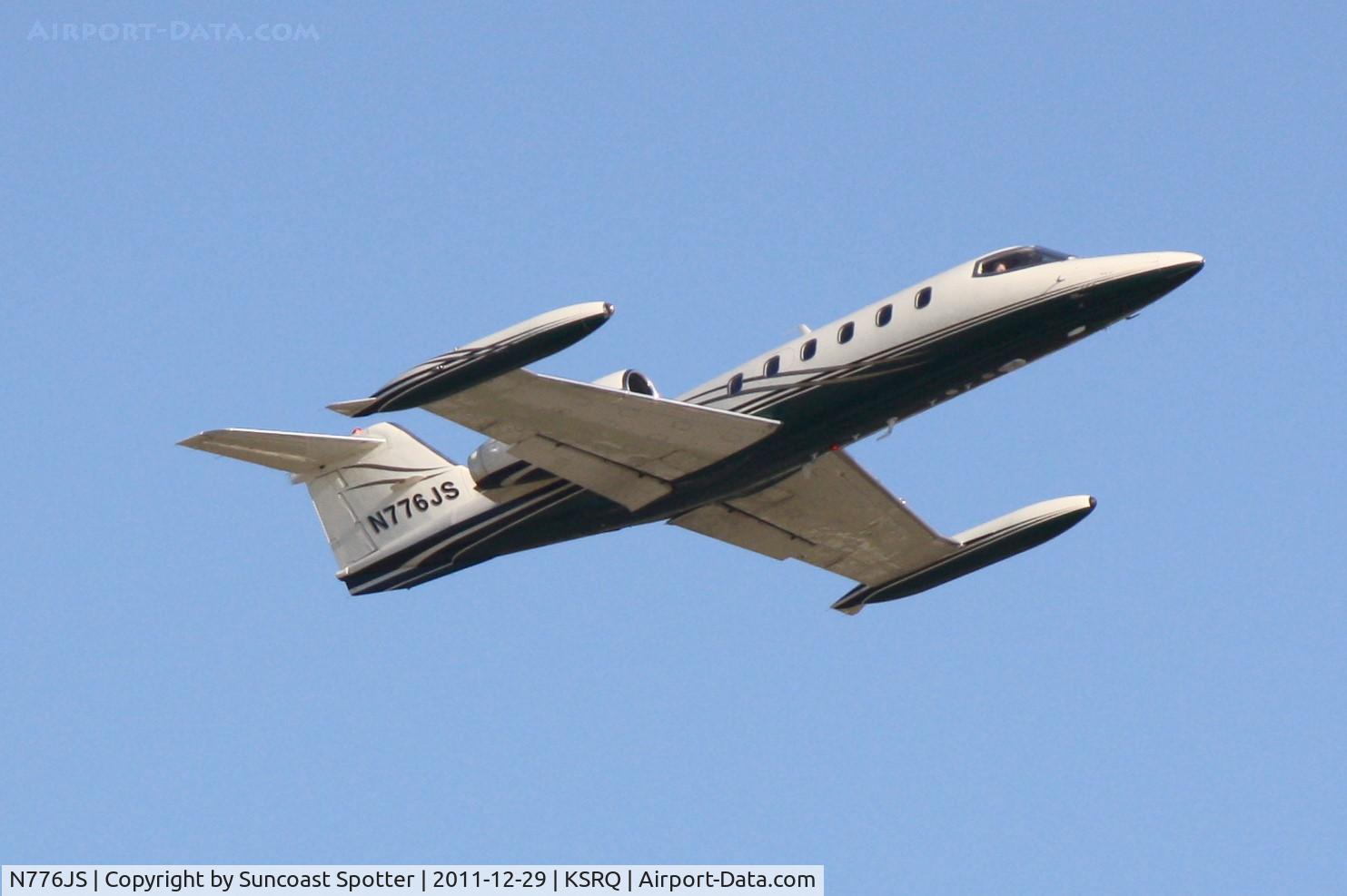 N776JS, 1982 Gates Learjet Corp. 35A C/N 476, N776JS departs Runway 14 at Sarasota-Bradenton International Airport enroute to Chicago Executive Airport