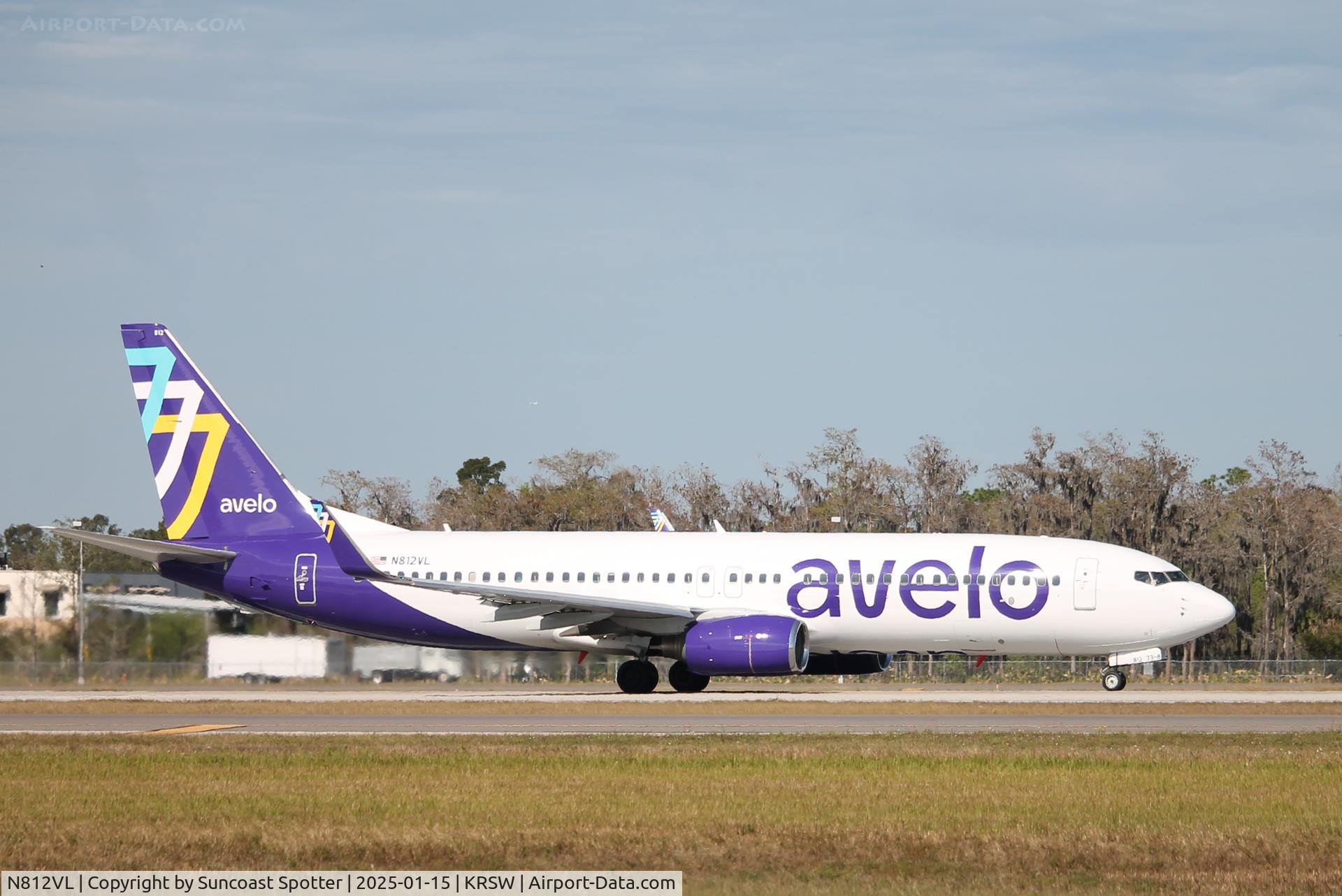 N812VL, 2010 Boeing 737-8EH C/N 35836, Avelo Flight 358 departs Runway 6 at Southwest Florida International Airport enroute to Tweed New Haven Airport