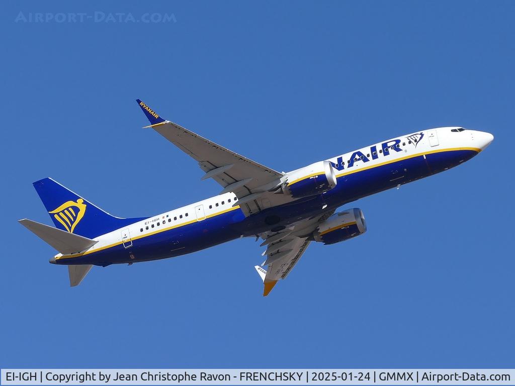 EI-IGH, 2023 Boeing 737-8 MAX 200 C/N 67133, Marrakesh (RAK)	London (STN)	RK3557