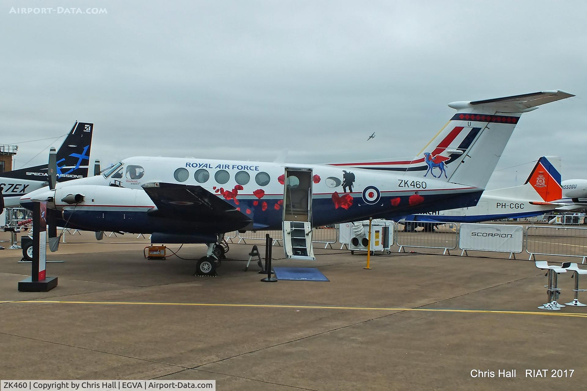 ZK460, 2009 Hawker Beechcraft B200GT Super King Air C/N BY-90, RIAT 2017