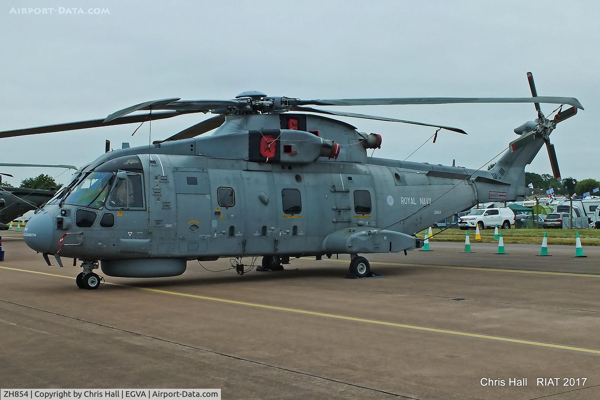 ZH854, AgustaWestland EH-101 Merlin HM1 (Mk111) C/N 50139/RN34, RIAT 2017